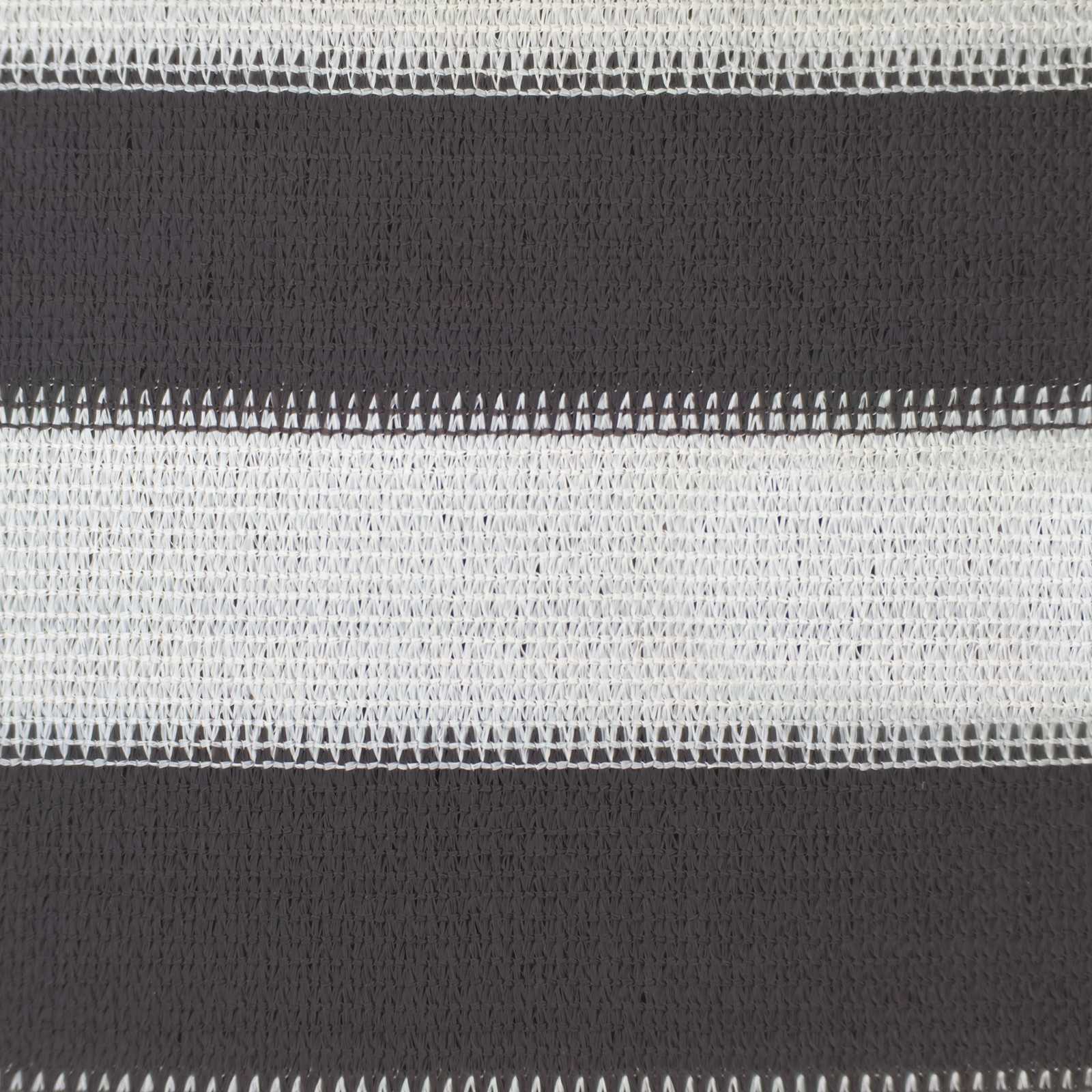 Saulės šešėlio audinys Antracito ir baltos 2,5 x 2,5 m HDPE