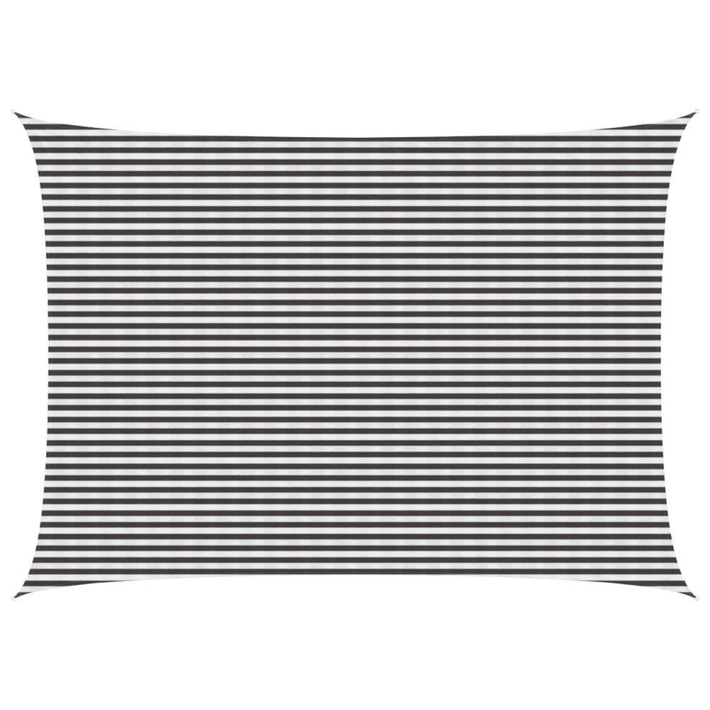 Saulės šešėlio audinys Antracito ir baltos 5 x 7 m HDPE
