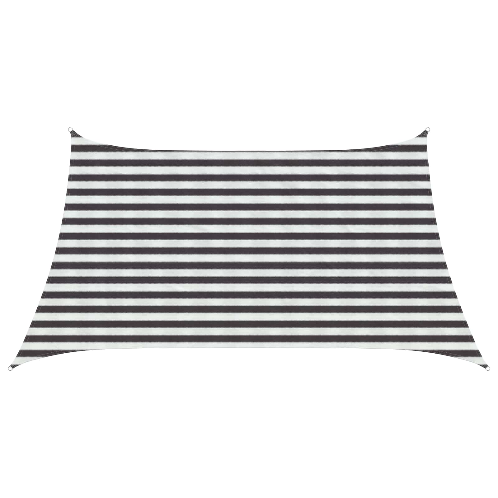 Saulės šešėlio audinys Antracito ir baltos 3 / 4 x 2 m HDPE