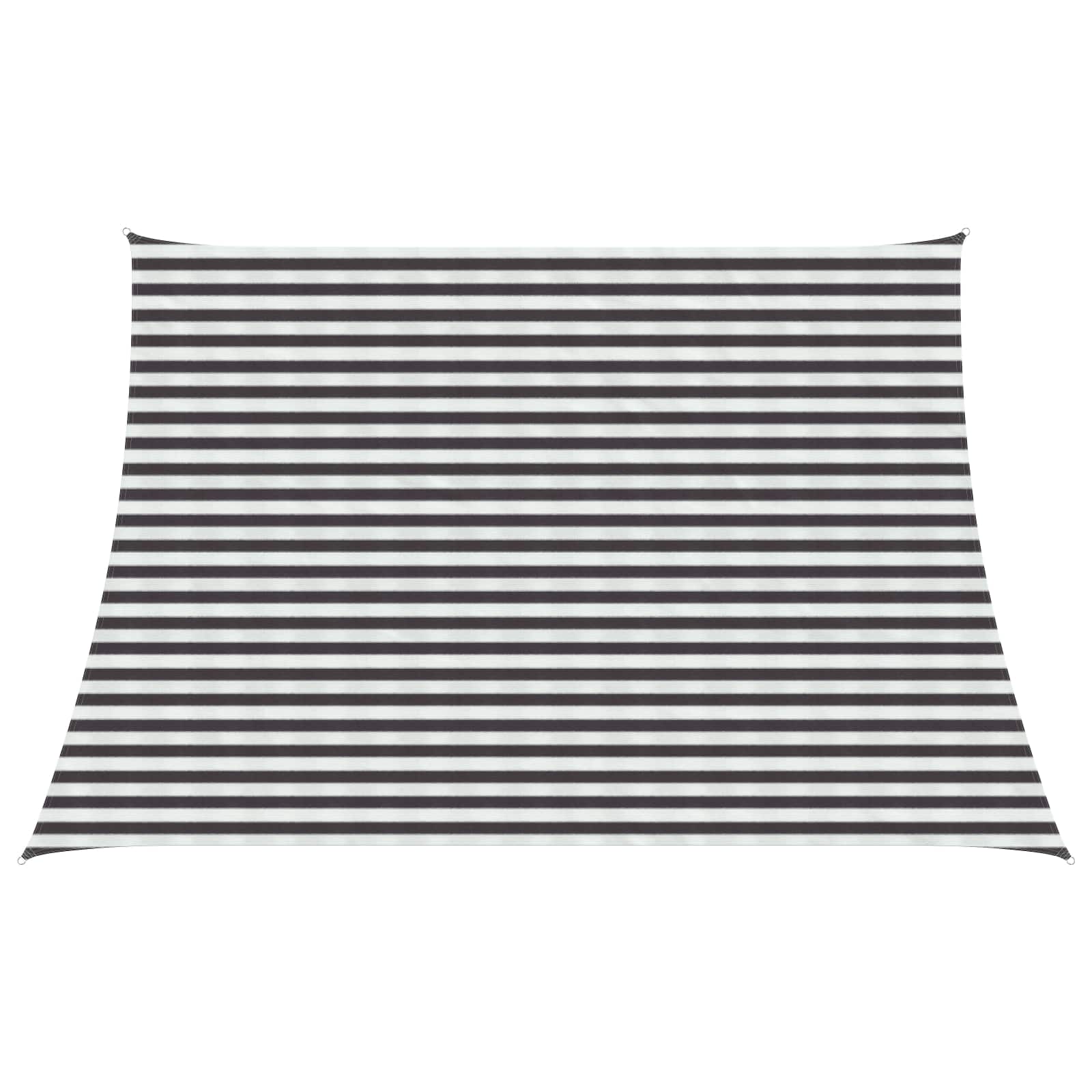 Saulės šešėlio audinys Antracito ir baltos 4 / 5 x 3 m HDPE