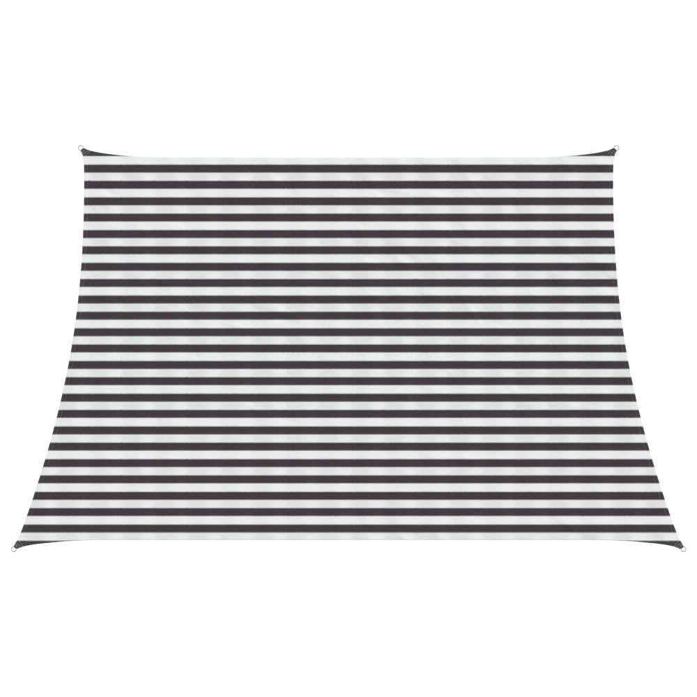 Saulės šešėlio audinys Antracito ir baltos 4 / 5 x 3 m HDPE