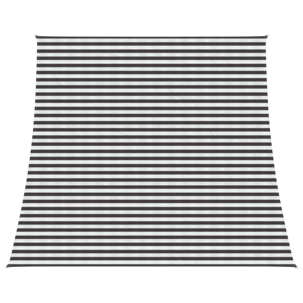 Saulės šešėlio audinys Antracito ir baltos 4 / 5 x 4 m HDPE