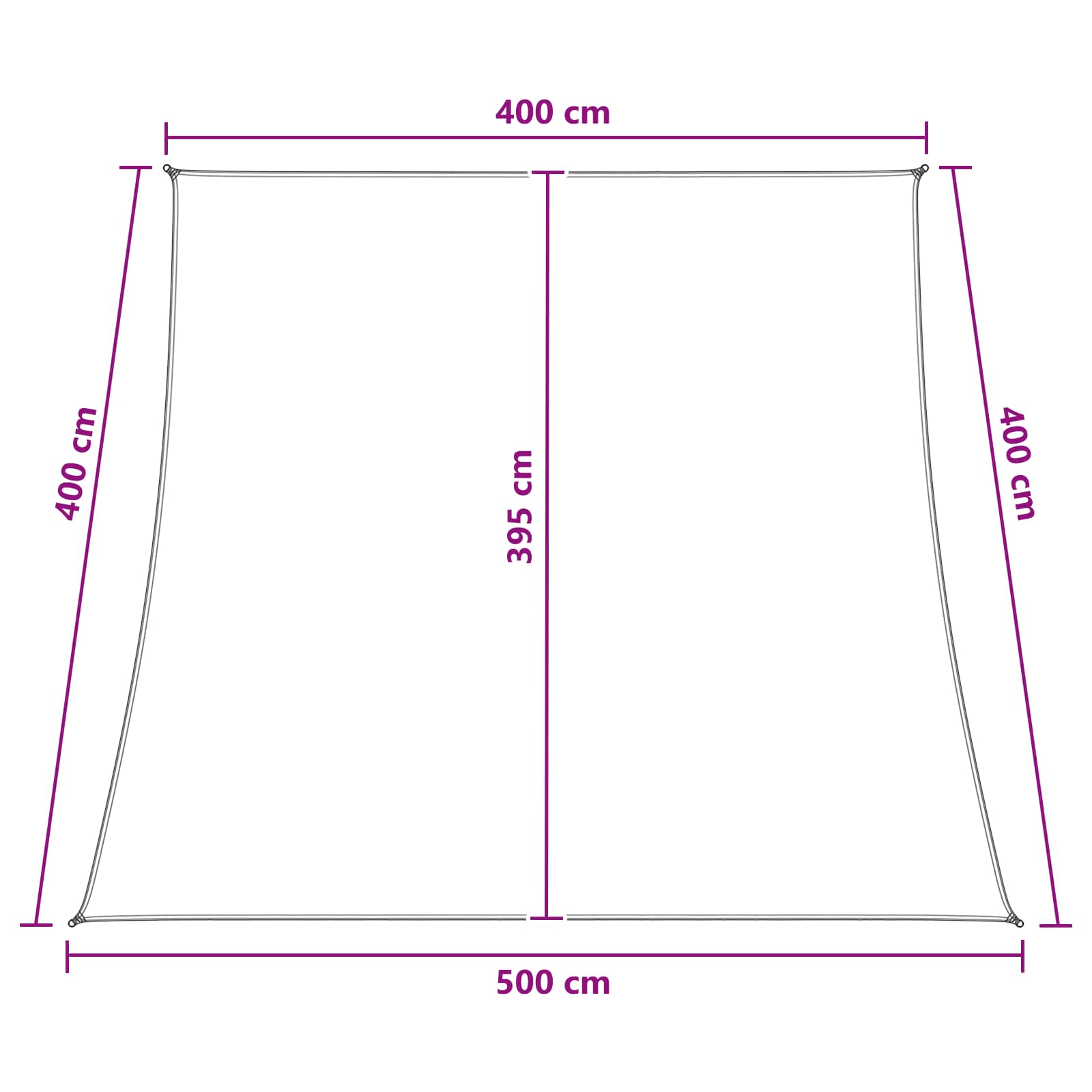 Saulessarga audums Dzeltens un balts 4/5 x 4 m HDPE