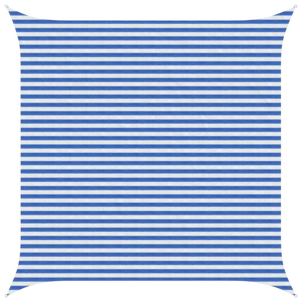 Saulės šešėlio audinys Mėlyna ir balta 4,5 x 4,5 m HDPE