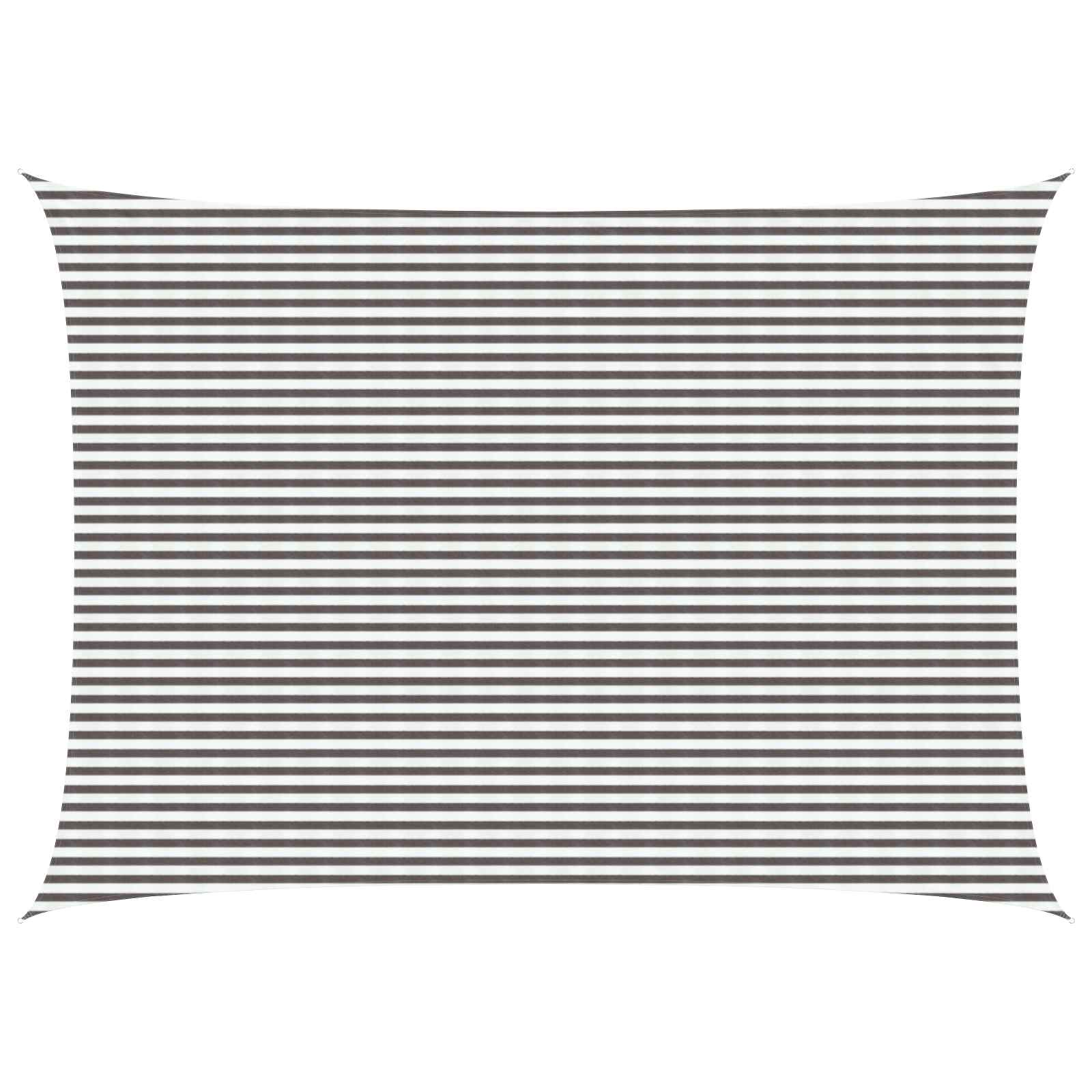Saulės šešėlio audinys Šviesiai pilka ir balta. 5 x 7 m HDPE