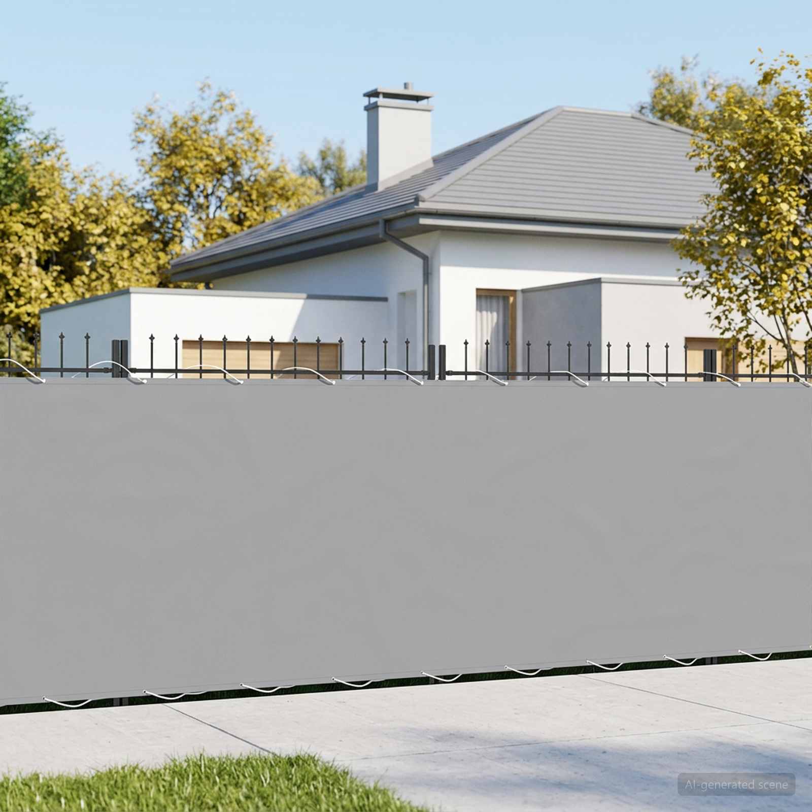 Balkono privatumo ekranas 180 x 200 cm Audinys su PU danga