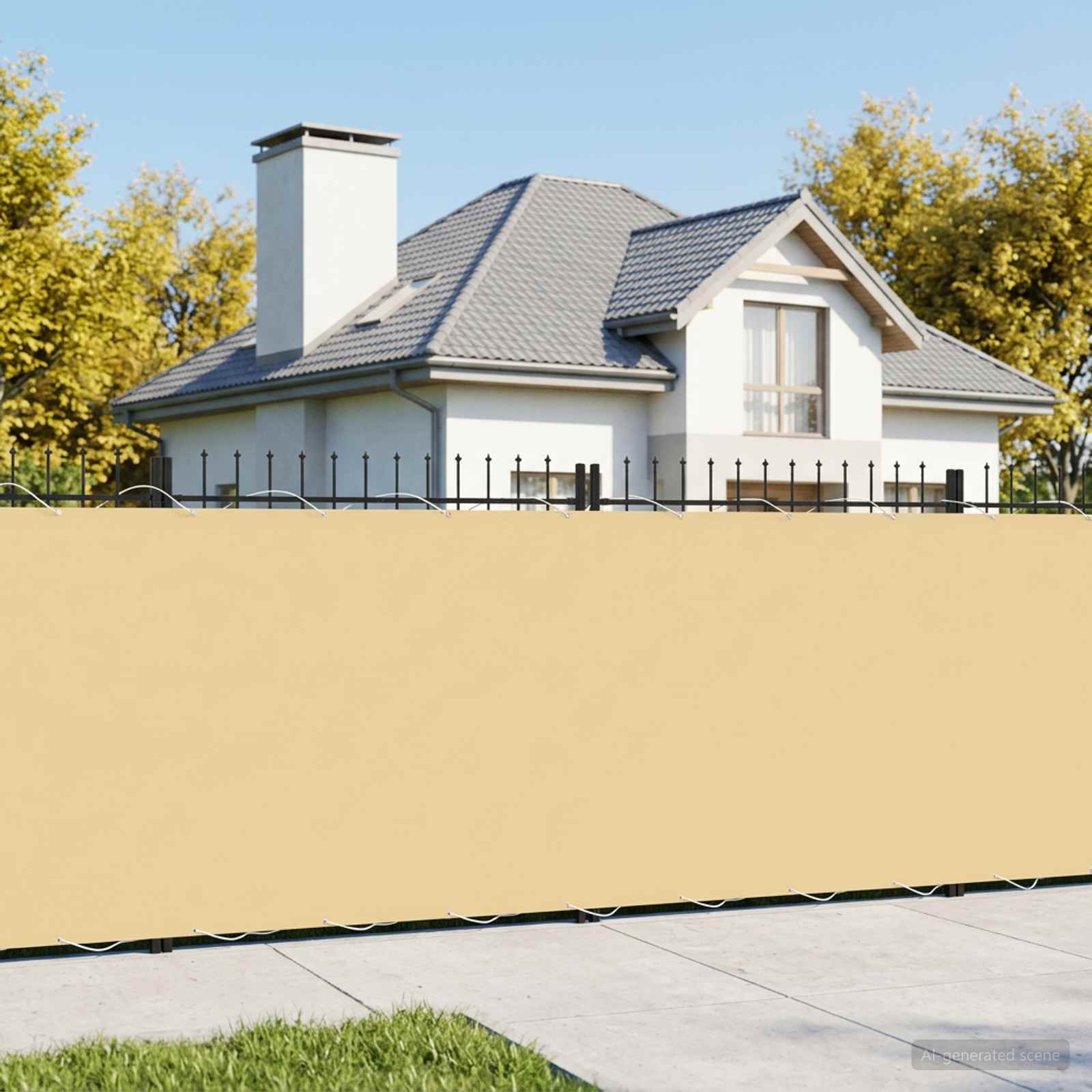 Balkono privatumo ekranas 200 x 700 cm Audinys su PU danga