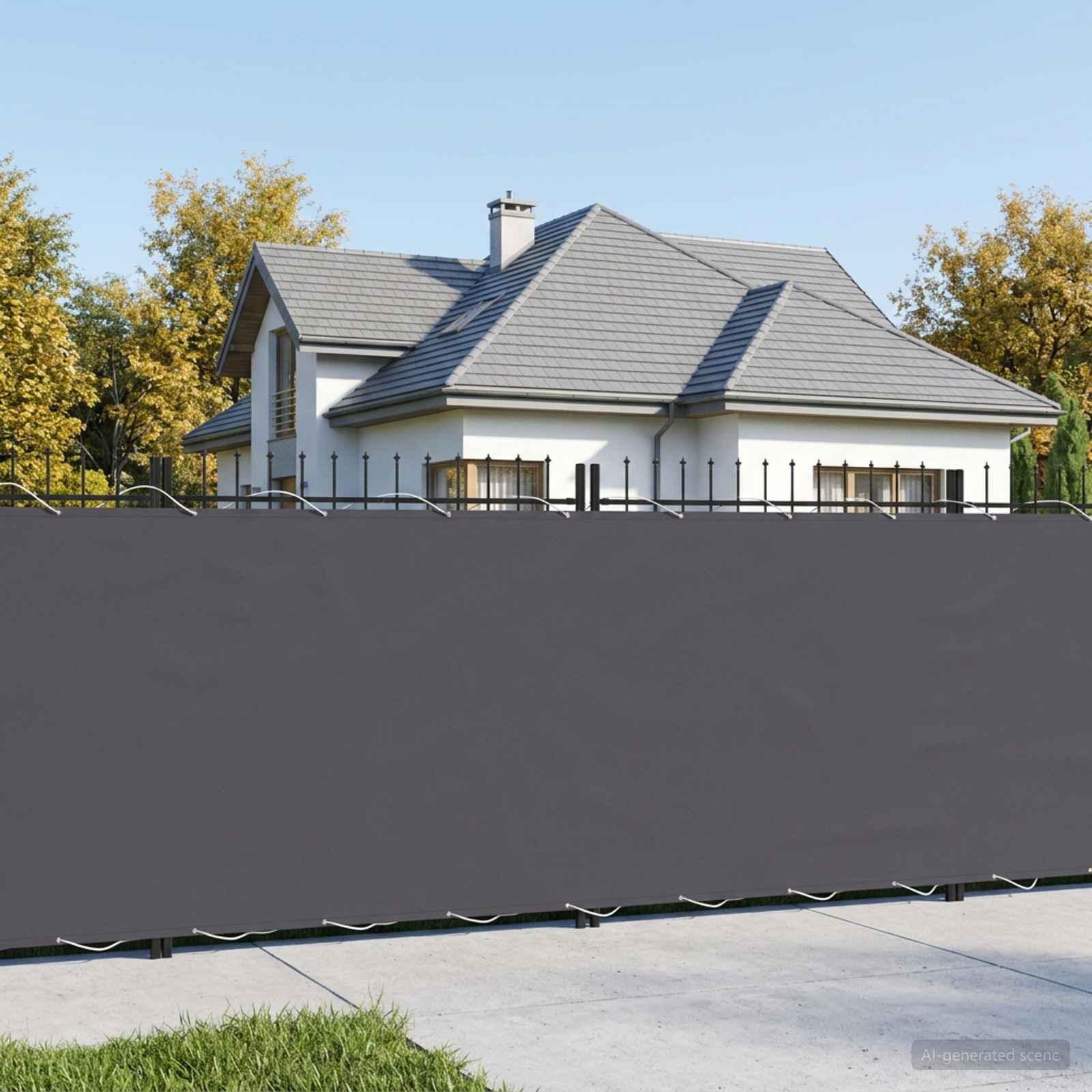 Balkono privatumo ekranas 150 x 1000 cm Audinys su PU danga