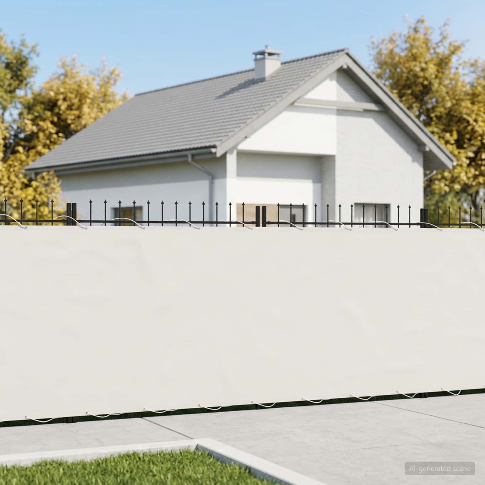 Balkono privatumo ekranas 150 x 300 cm Audinys su PU danga