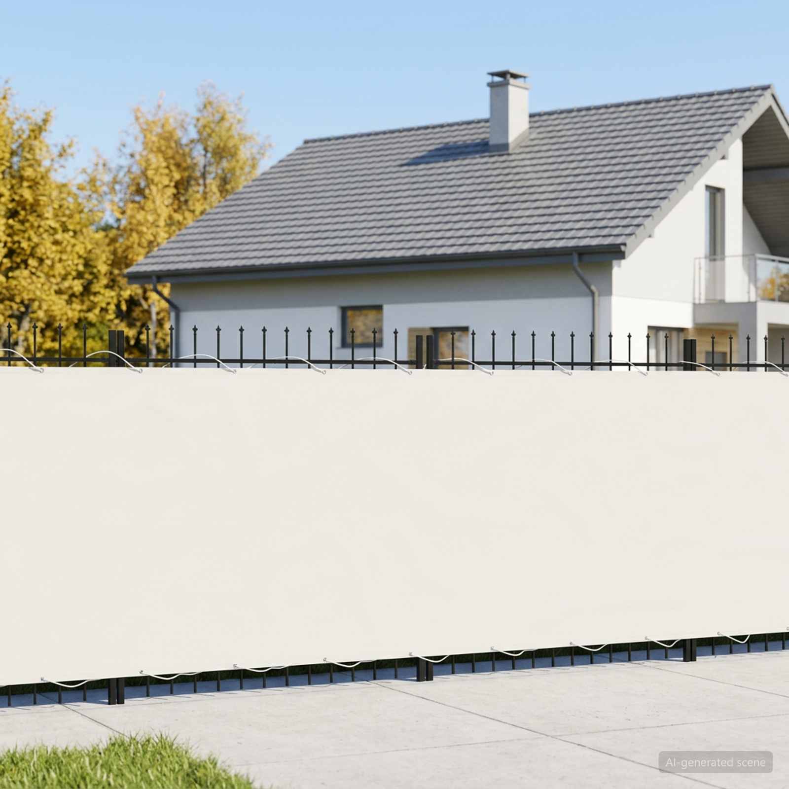 Balkono privatumo ekranas 180 x 700 cm Audinys su PU danga