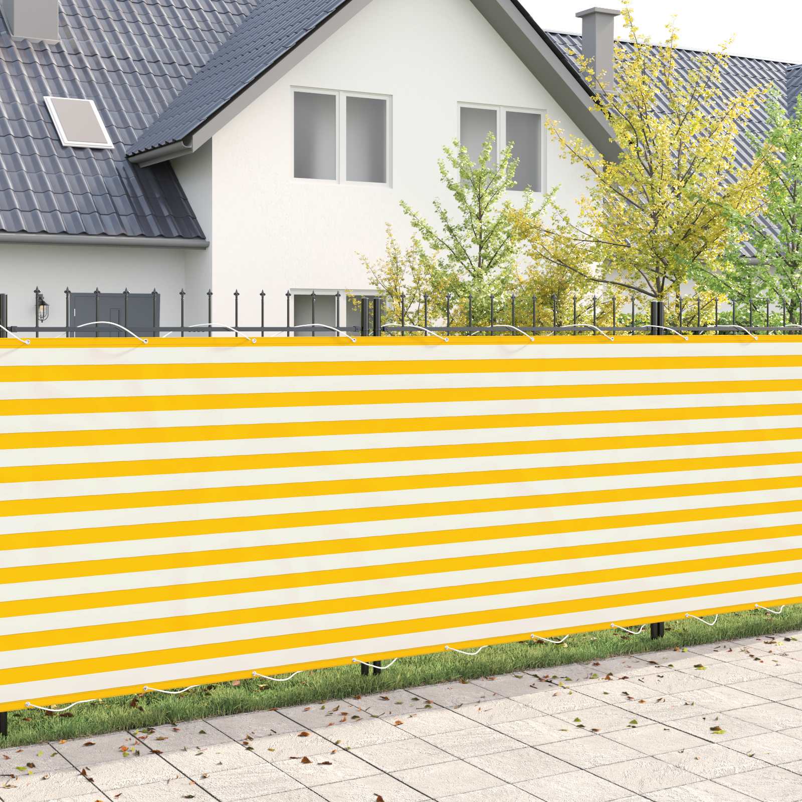 Balkono privatumo ekranas 180 x 800 cm Audinys su PU danga
