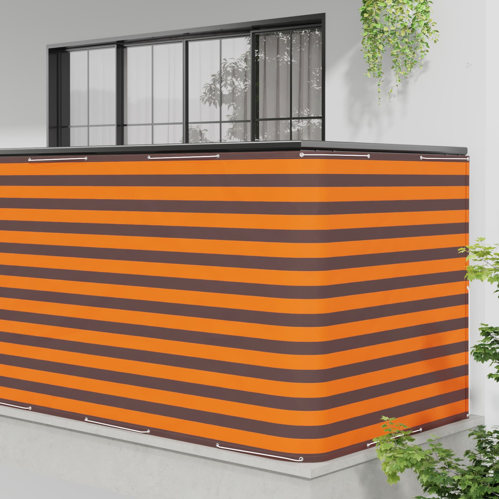 Balkono privatumo ekranas 150 x 600 cm Audinys su PU danga
