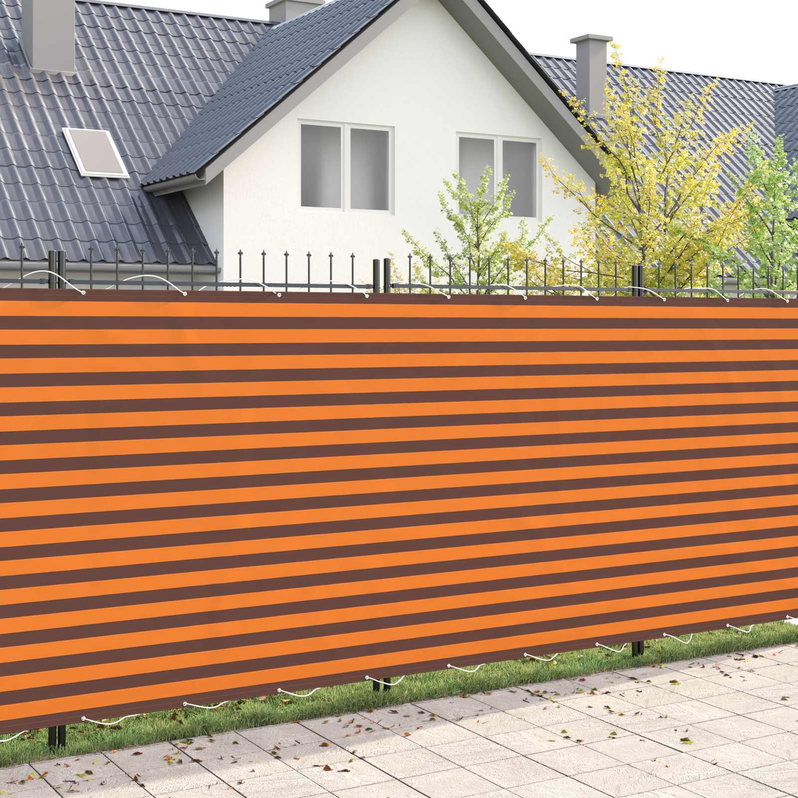 Balkono privatumo ekranas 200 x 1000 cm Audinys su PU danga