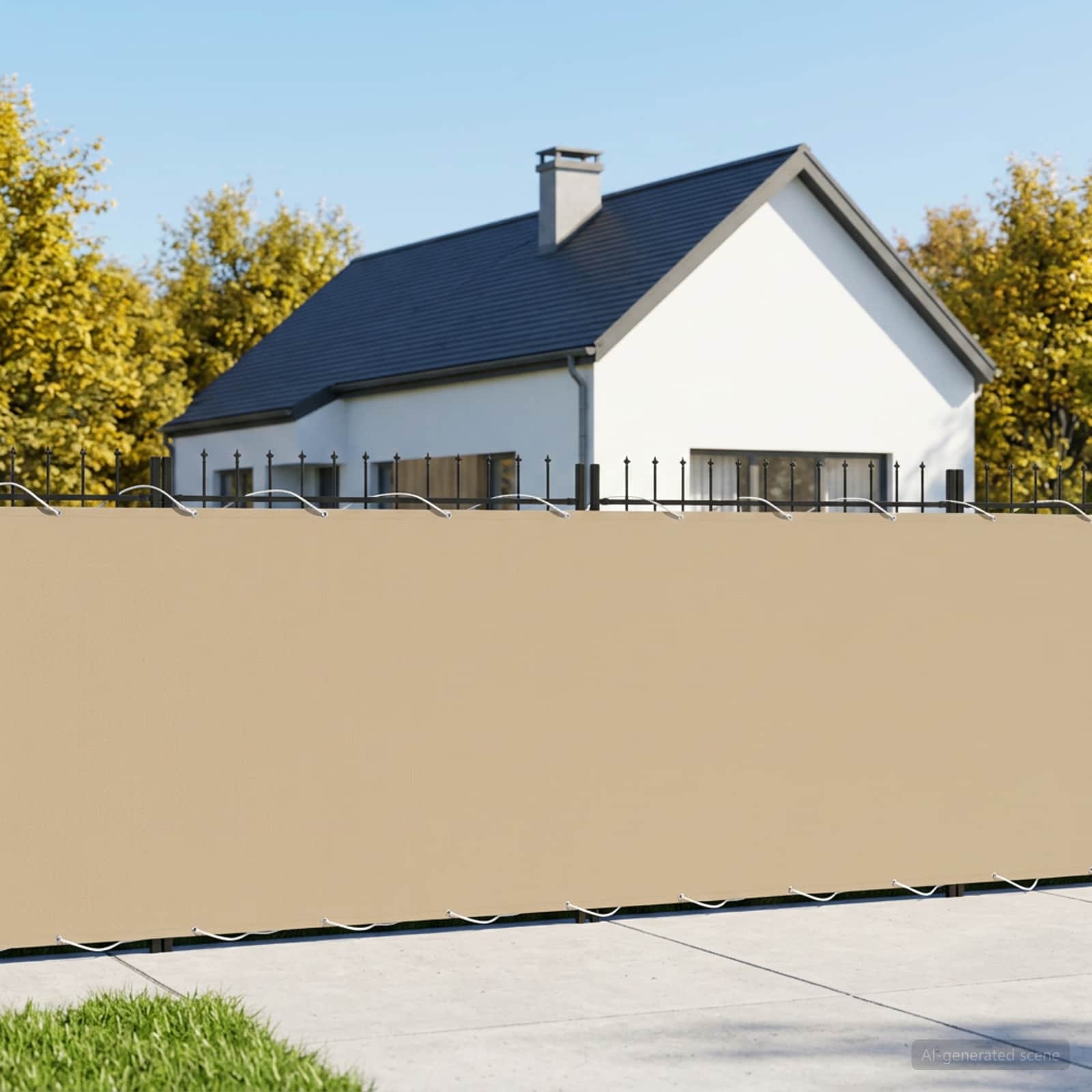 Balkono privatumo ekranas 150 x 300 cm Audinys su PU danga