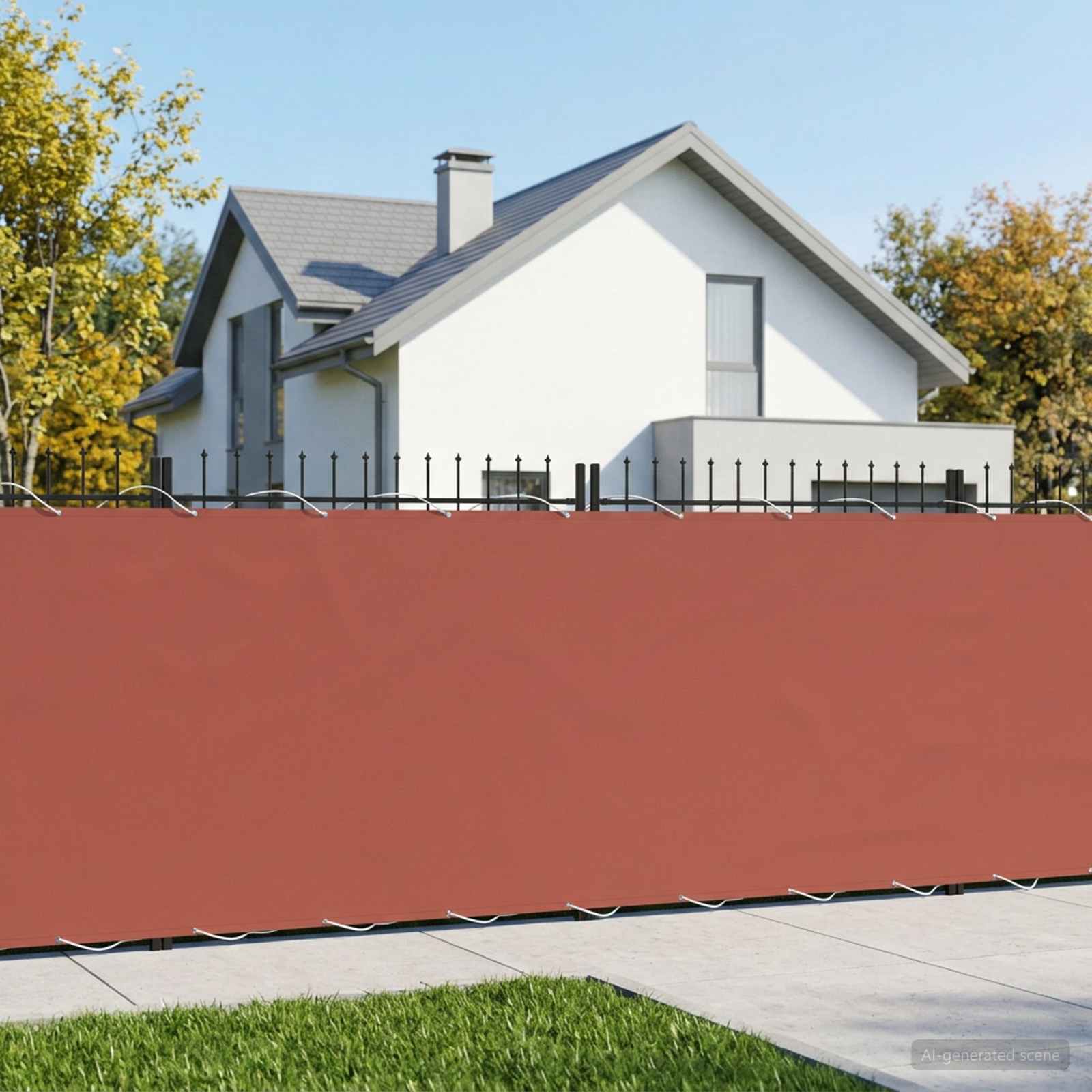 Balkono privatumo ekranas 150 x 300 cm Audinys su PU danga