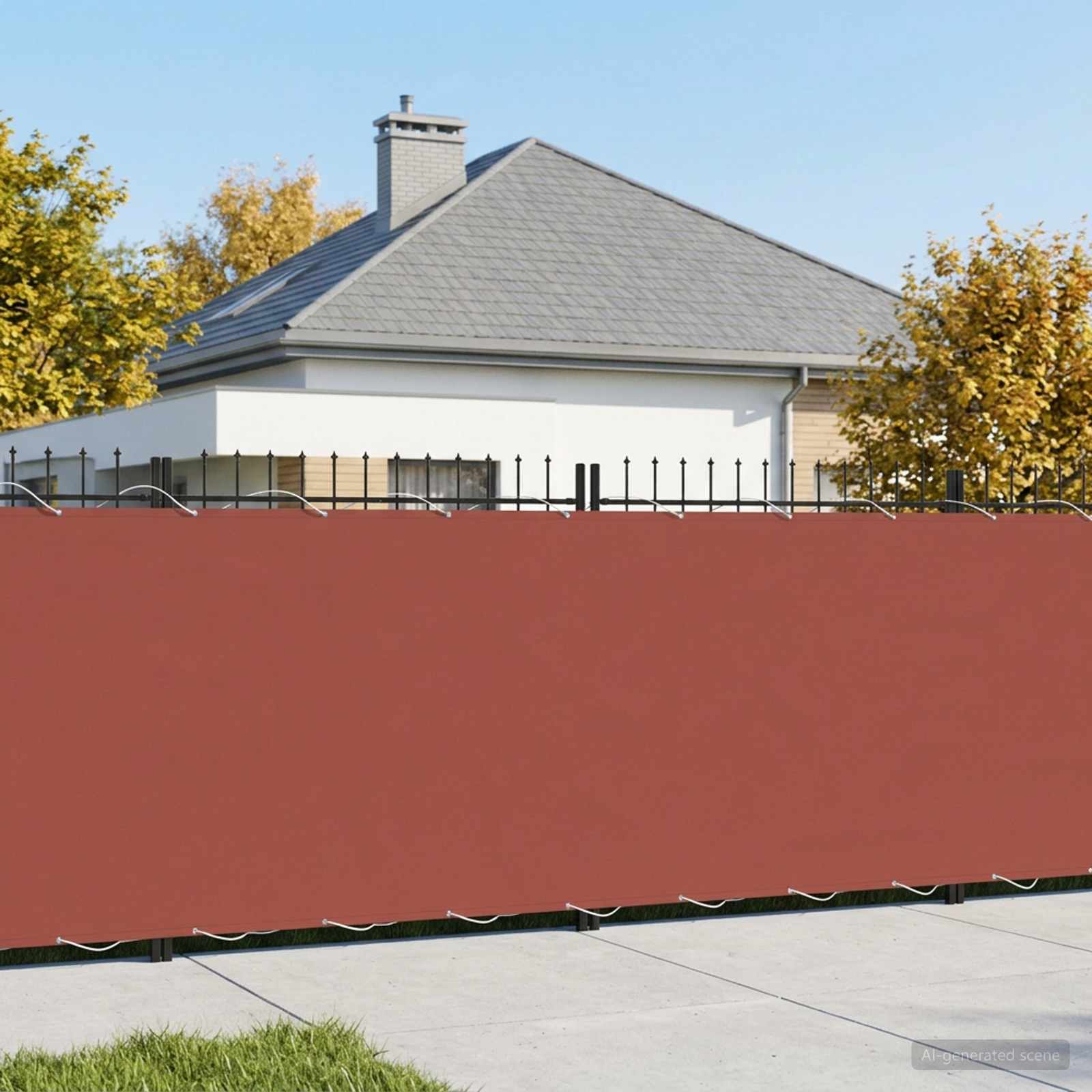 Balkono privatumo ekranas 180 x 400 cm Audinys su PU danga