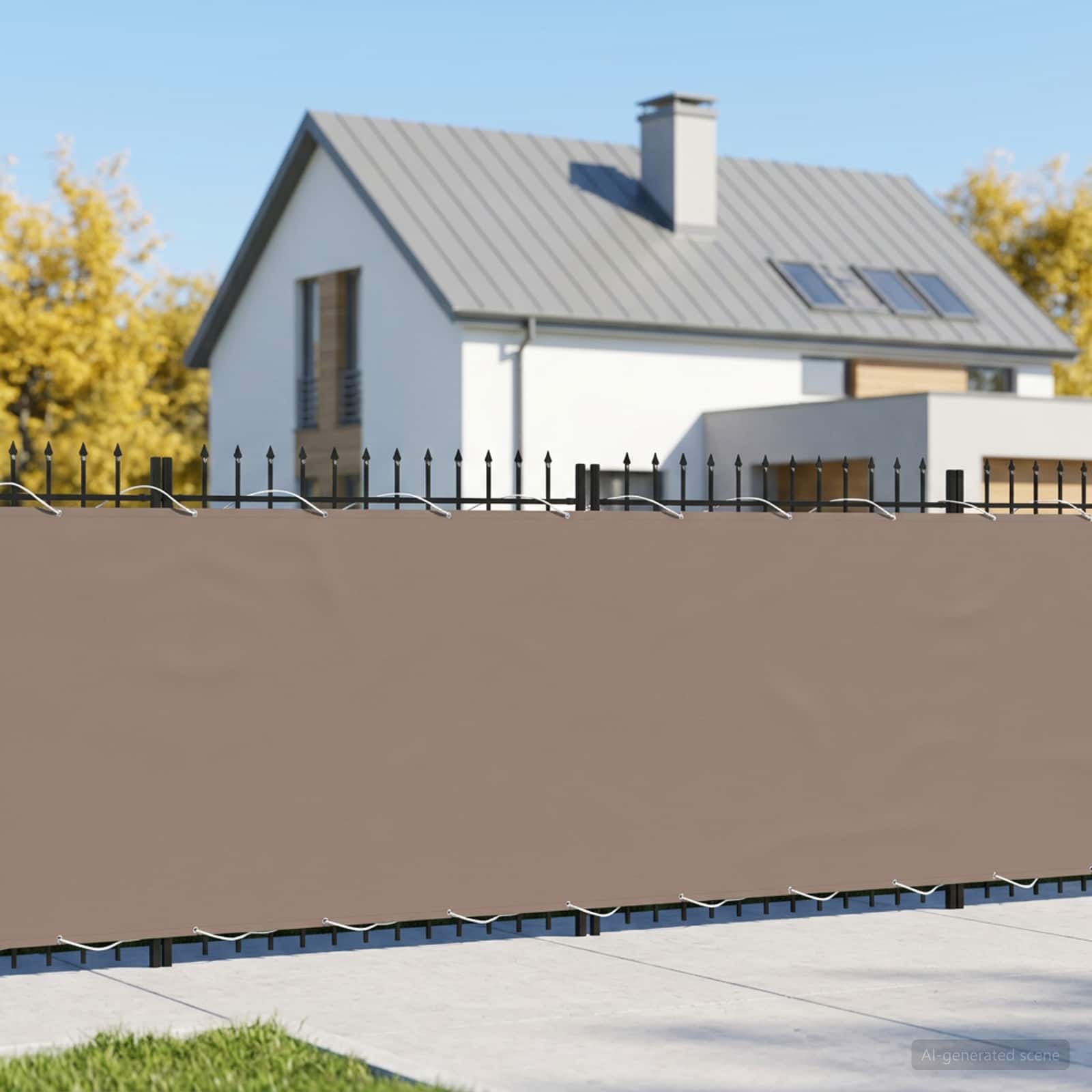 Balkono privatumo ekranas 180 x 400 cm Audinys su PU danga