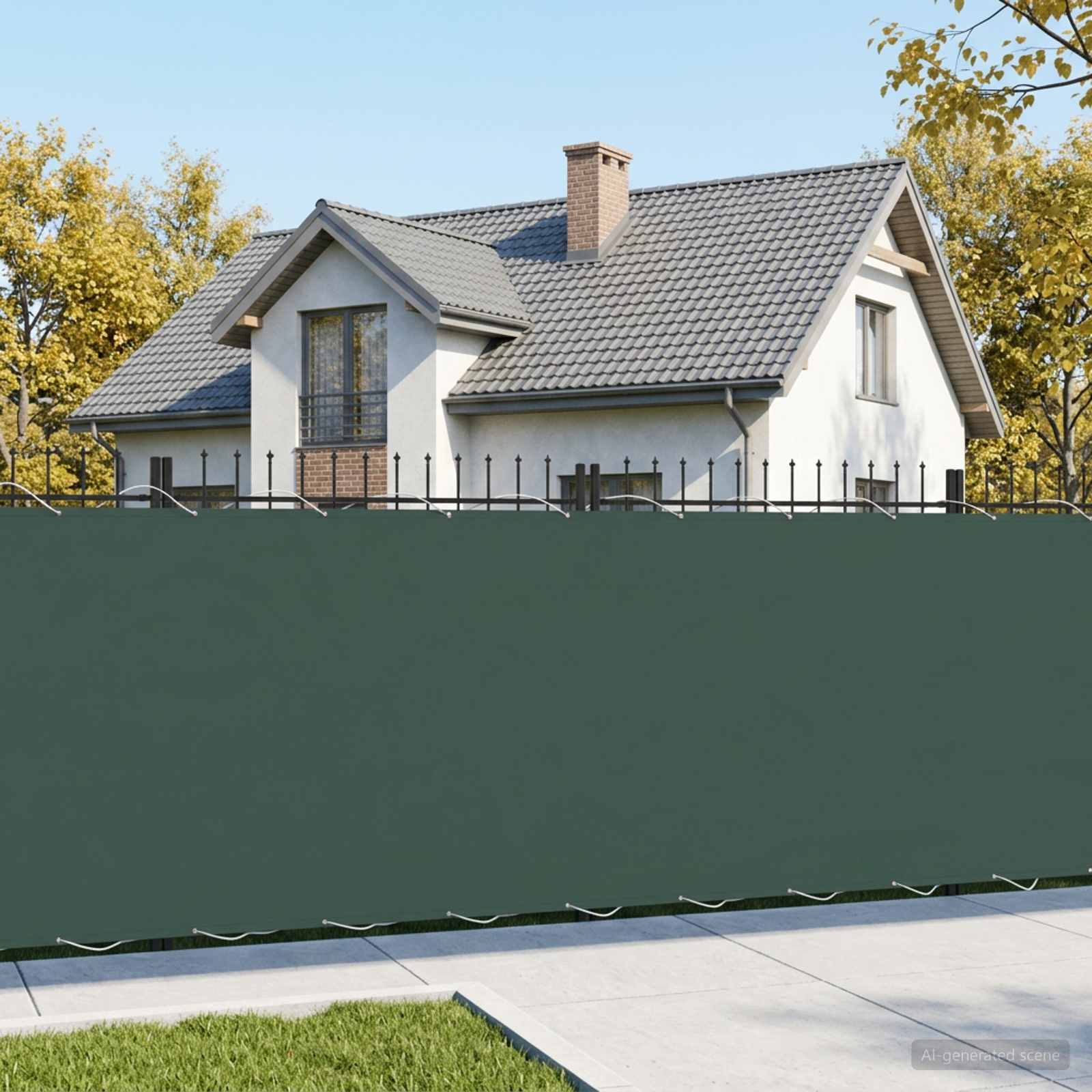 Balkono privatumo ekranas 150 x 600 cm Audinys su PU danga