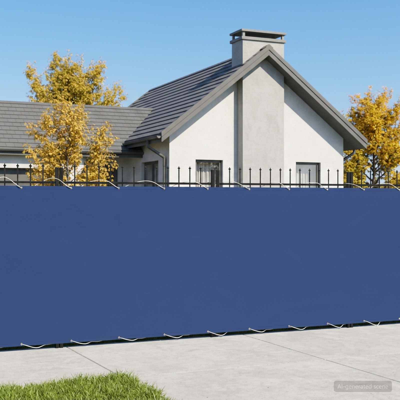 Balkono privatumo ekranas 150 x 600 cm Audinys su PU danga