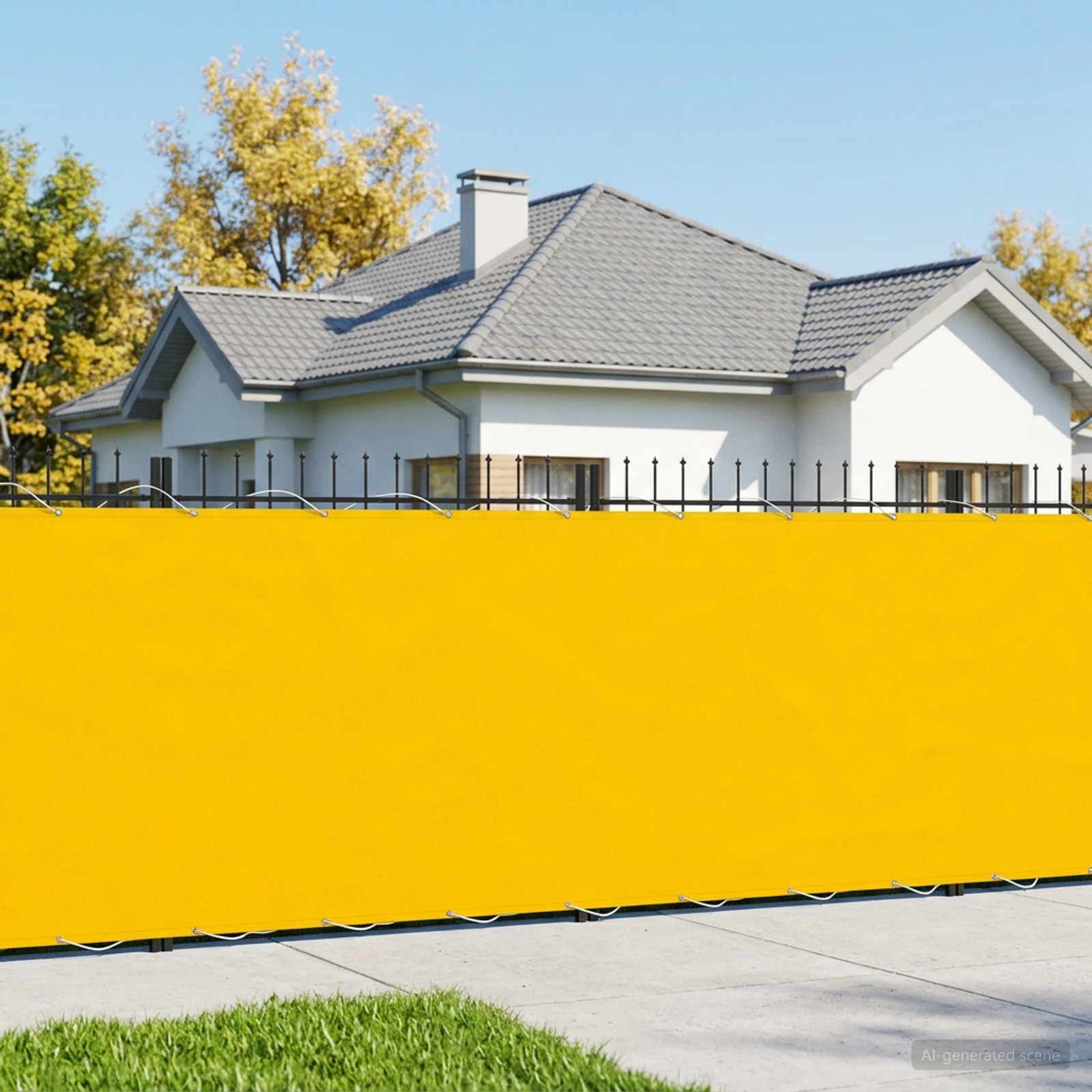 Balkono privatumo ekranas 150 x 600 cm Audinys su PU danga