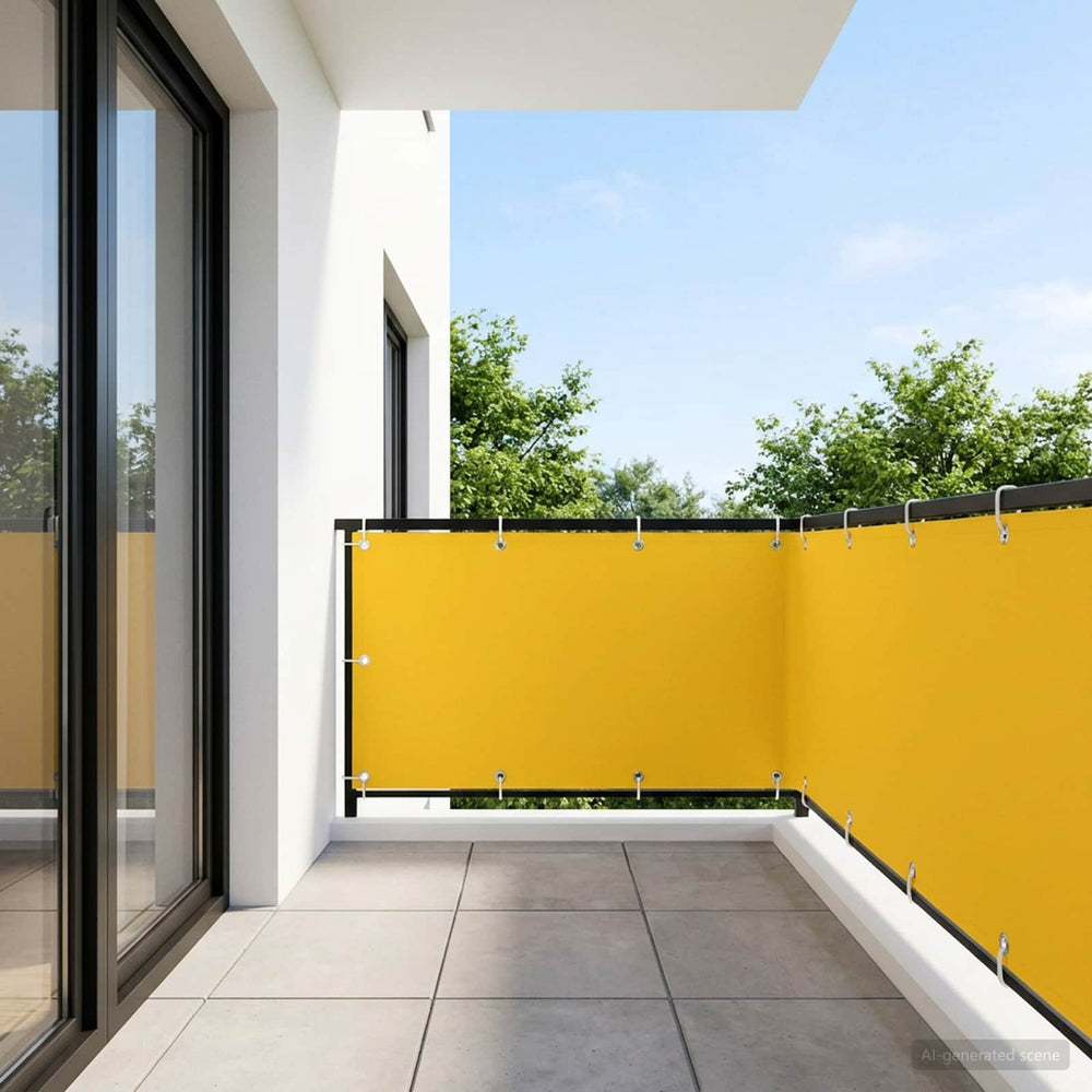 Balkono privatumo ekranas 150 x 600 cm Audinys su PU danga