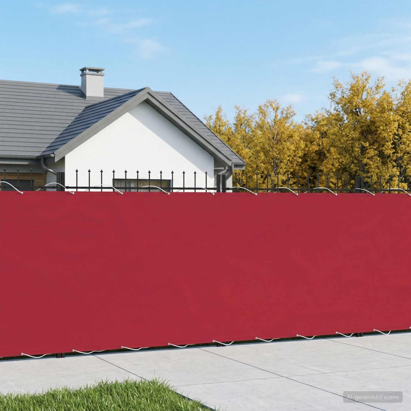 Balkono privatumo ekranas 200 x 500 cm Audinys su PU danga