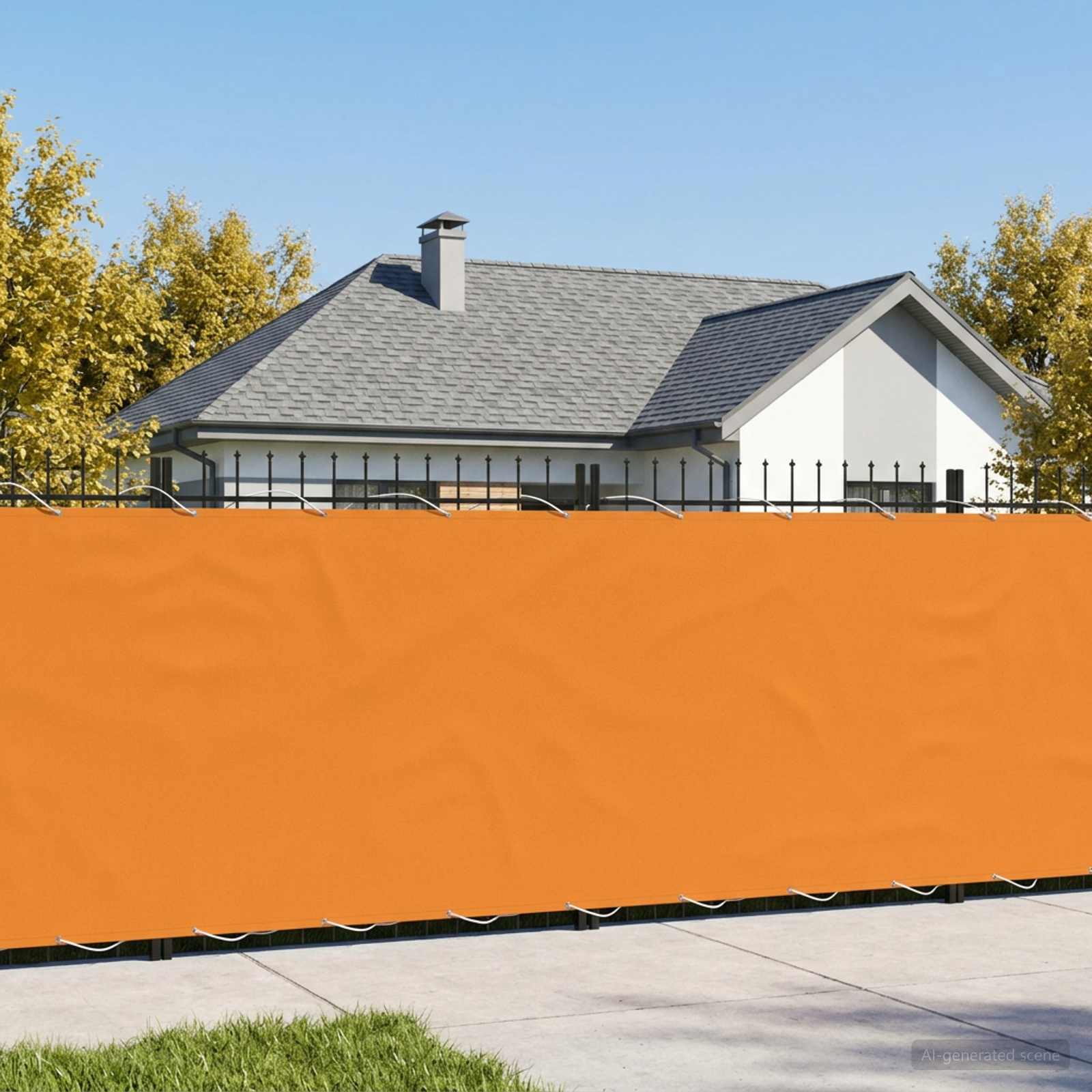 Balkono privatumo ekranas 200 x 800 cm Audinys su PU danga