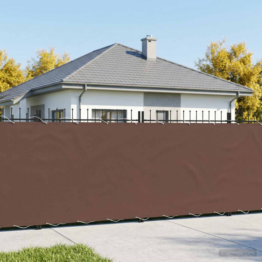 Balkono privatumo ekranas 150 x 800 cm Audinys su PU danga Ruda