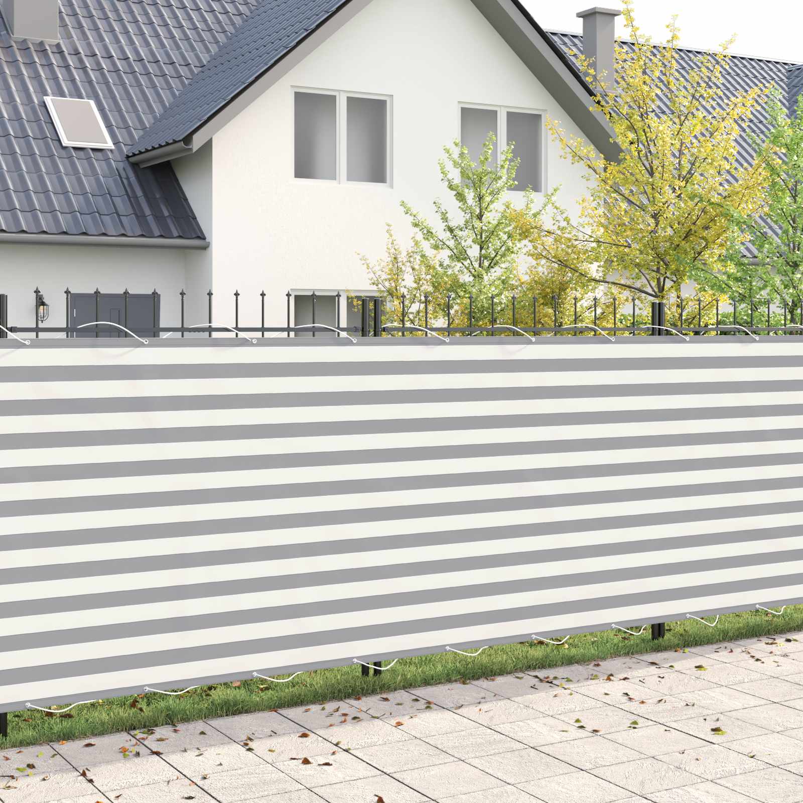 Balkono privatumo ekranas 150 x 700 cm Audinys su PU danga
