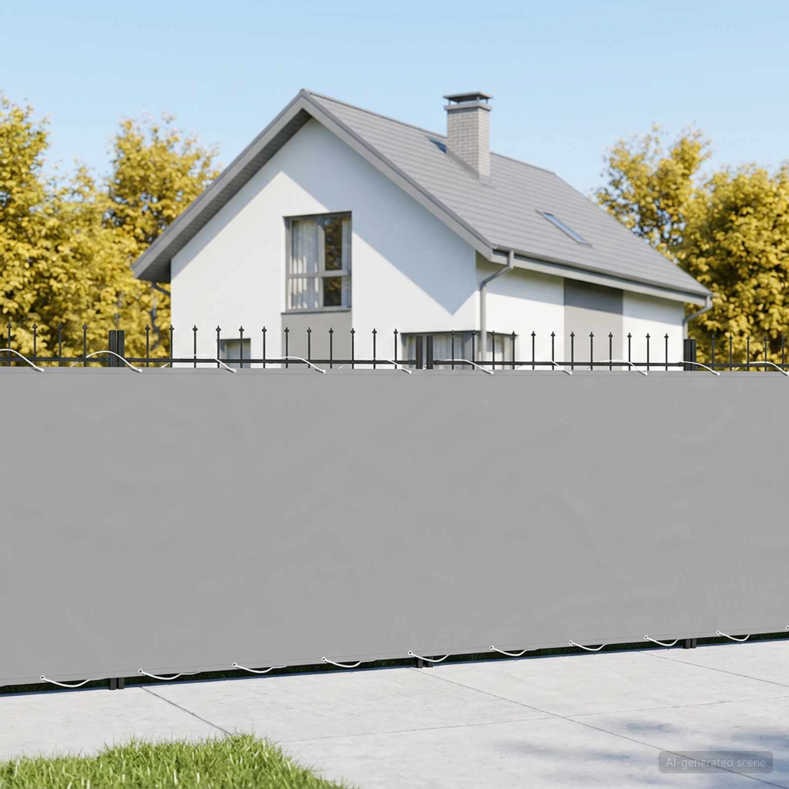 Balkono privatumo ekranas 1,2 x 15 m Audinys su PU danga