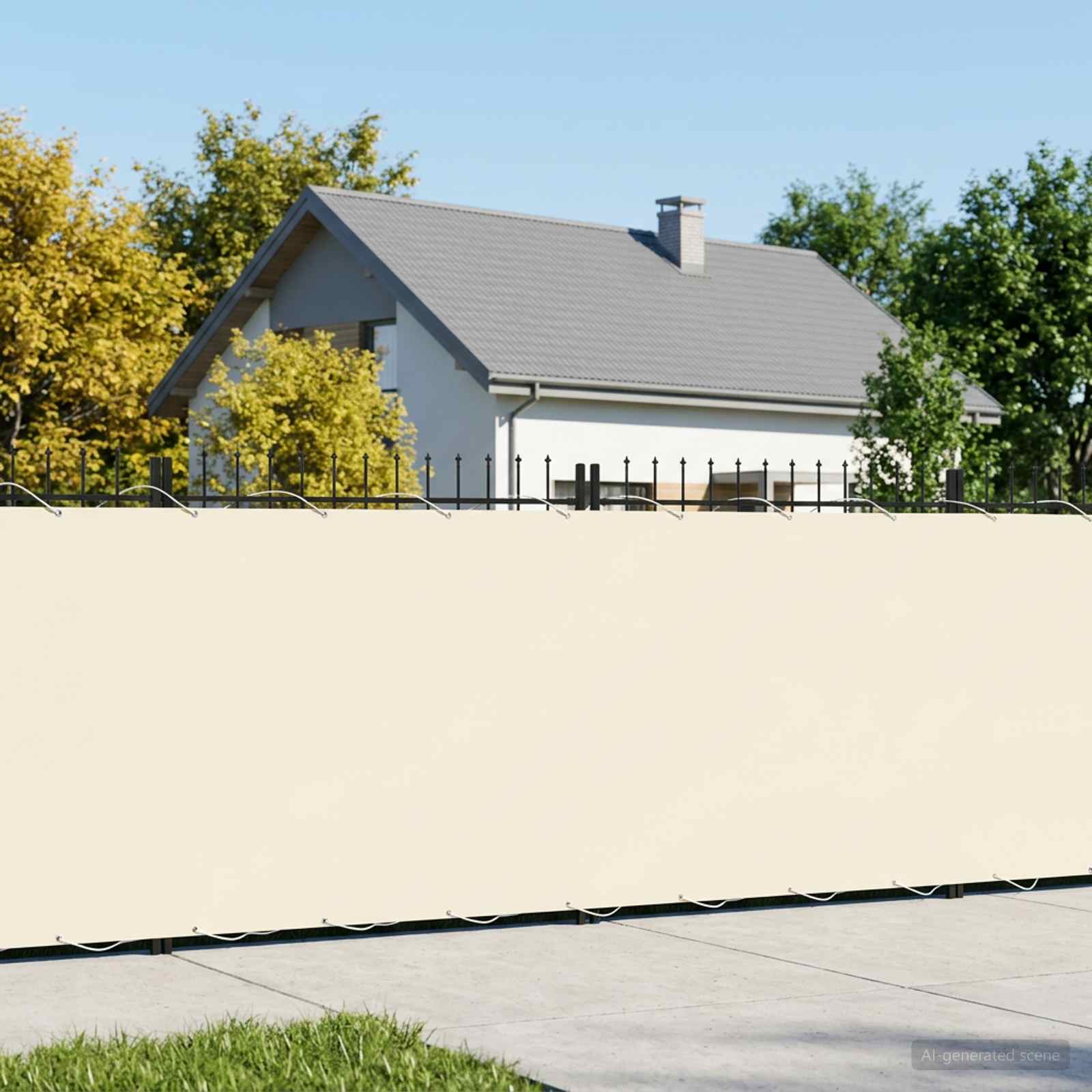 Balkono privatumo ekranas 1,8 x 15 m Audinys su PU danga
