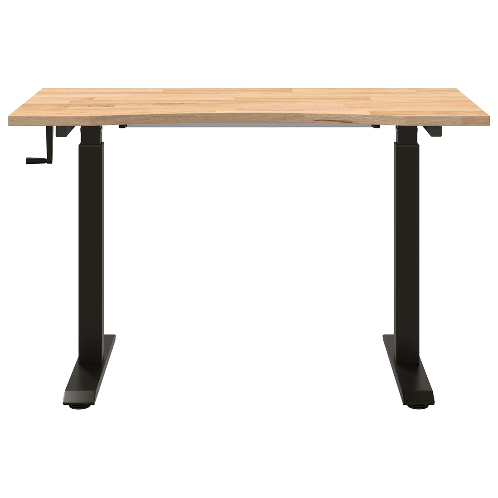 Stalas Juoda ir natūrali 120 x 60 cm Kietas ąžuolo medis