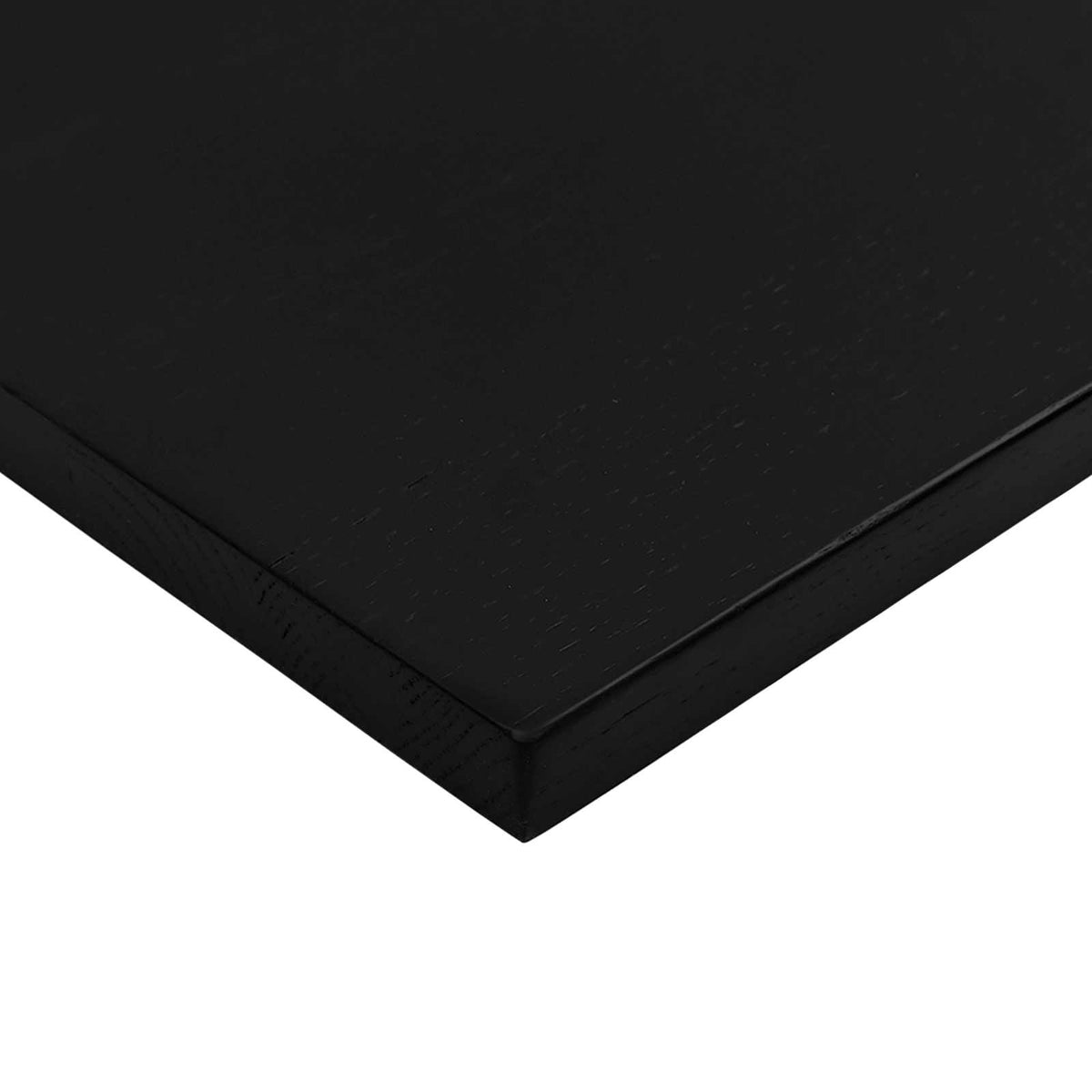 Stalas Juoda ir Tamsiai Ruda 120 x 60 cm Kietas ąžuolo medis