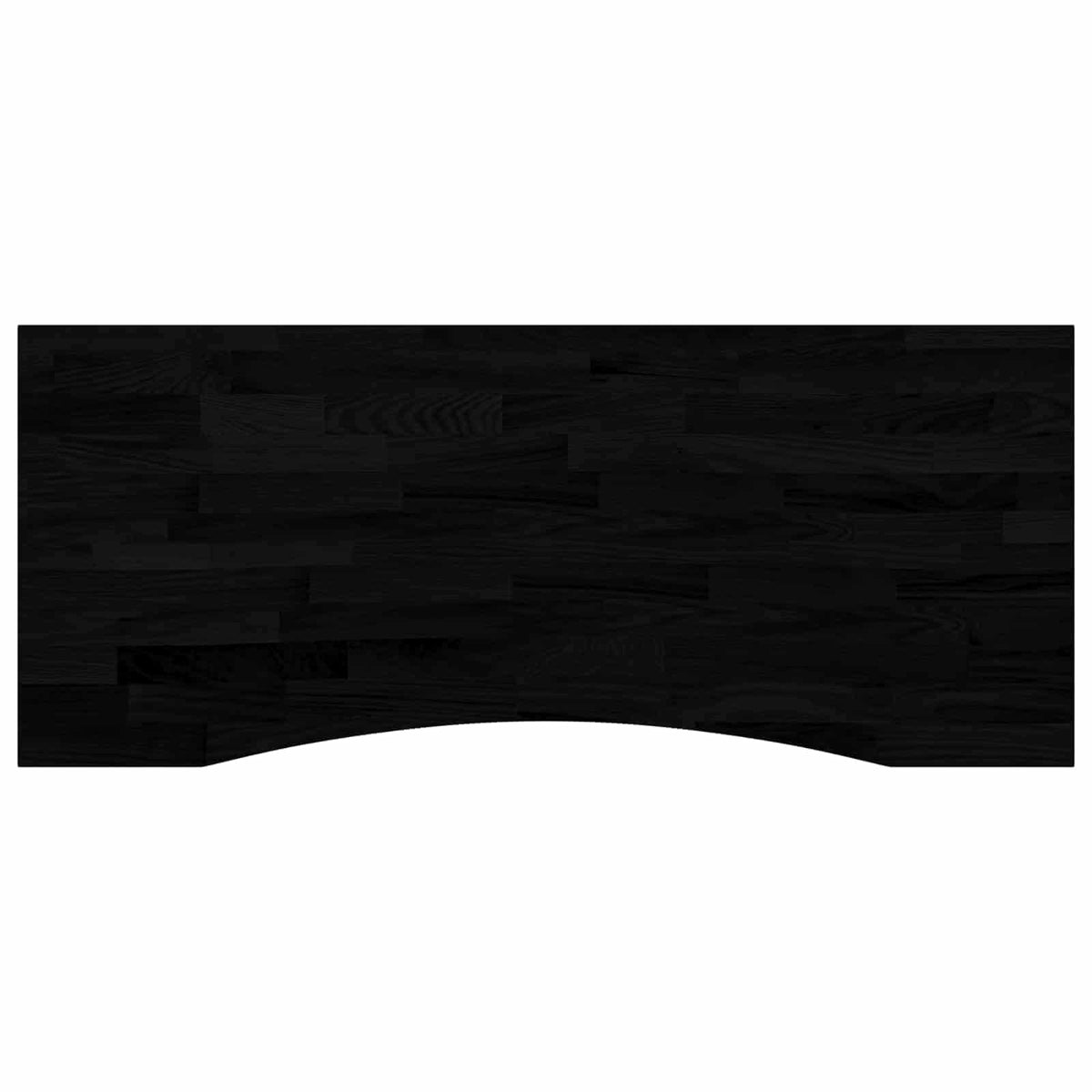 Stalas Juoda ir Tamsiai Ruda 120 x 60 cm Kietas ąžuolo medis