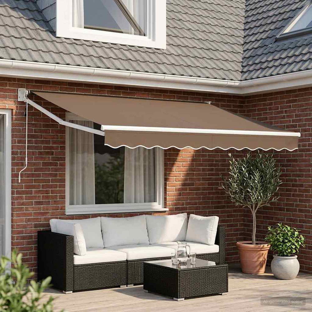 Pavėsinė Taupe 2,5 x 2 m Poliesteris ir Metalas
