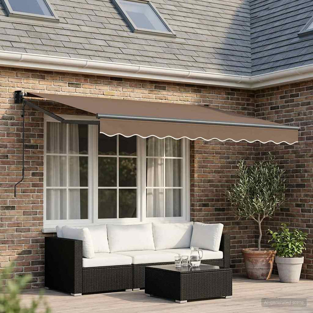 Pavėsinė Taupe 3 x 2,5 m Poliesteris ir Metalas