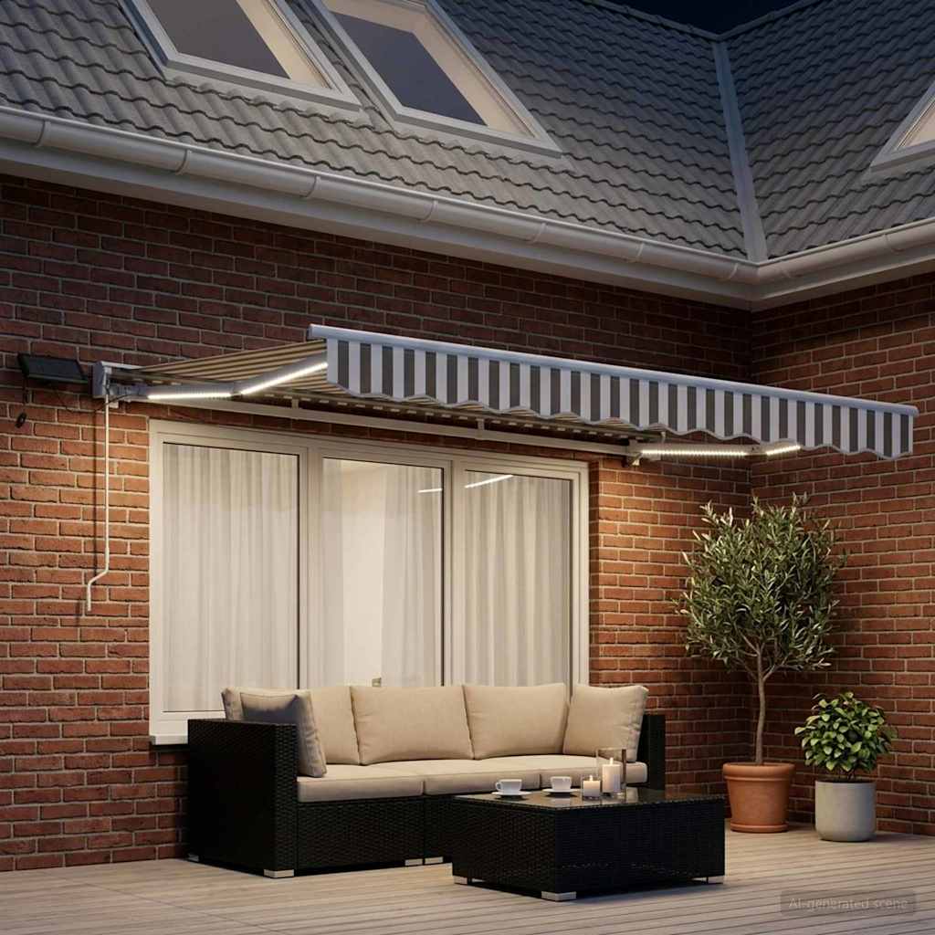 Rankinis markizės rėmas su LED 3,5 x 2,5 m