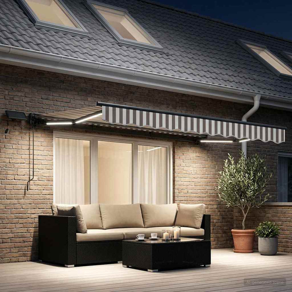 Rankinis markizės rėmas su LED 3,5 x 2,5 m