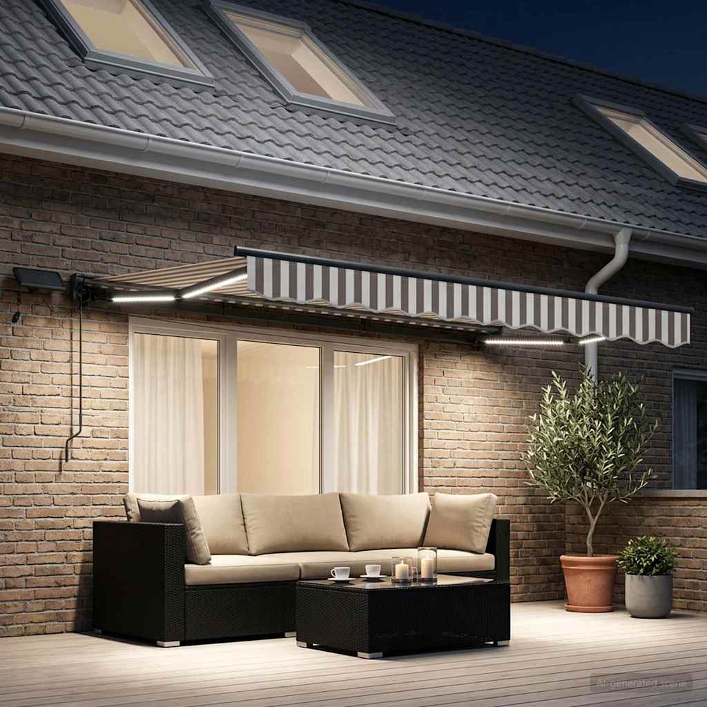 Rankinis markizės rėmas su LED 3,5 x 2,5 m