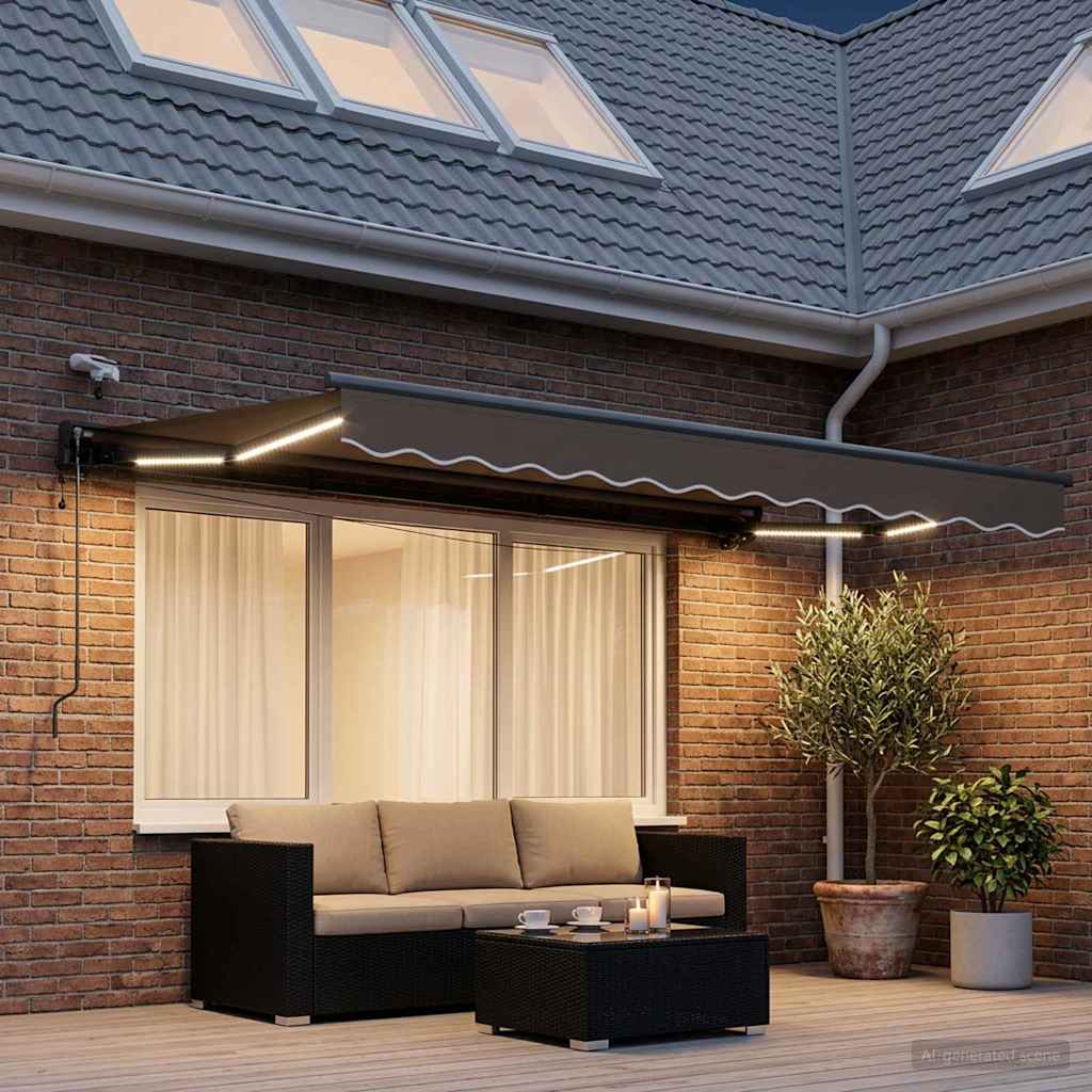 Elektrinė ištraukiama pavėsinė Taupe 3 x 2 m