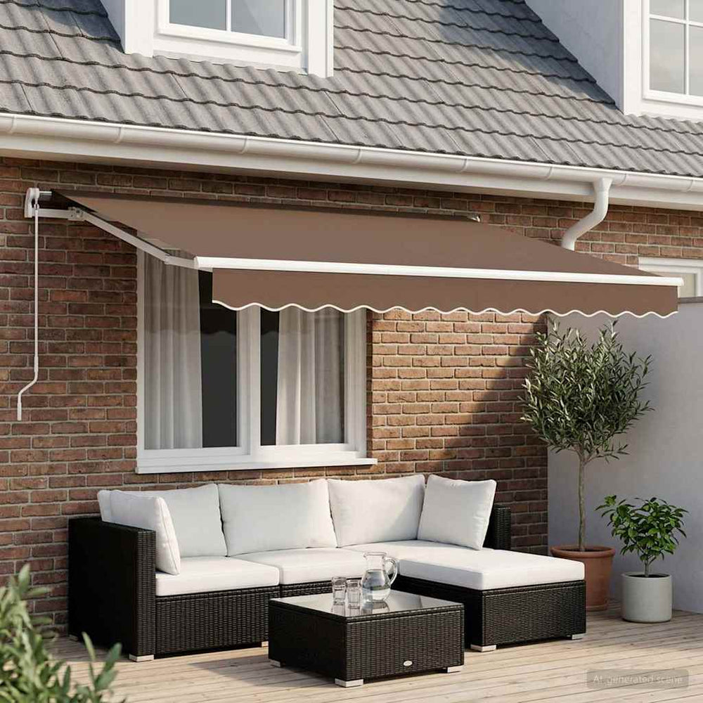 Ištraukiama markizė Taupe 3,5 x 2,5 m Poliesteris ir aliuminis