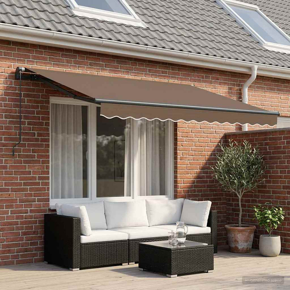 Ištraukiama markizė Taupe 300 x 250 cm Poliesteris ir aliuminis