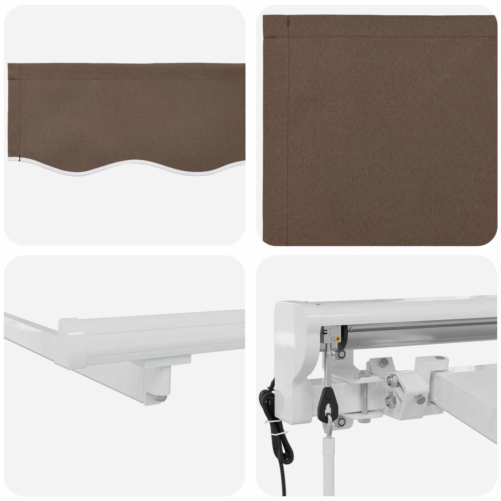 Elektrinė ištraukiama pavėsinė Taupe 3 x 2 m