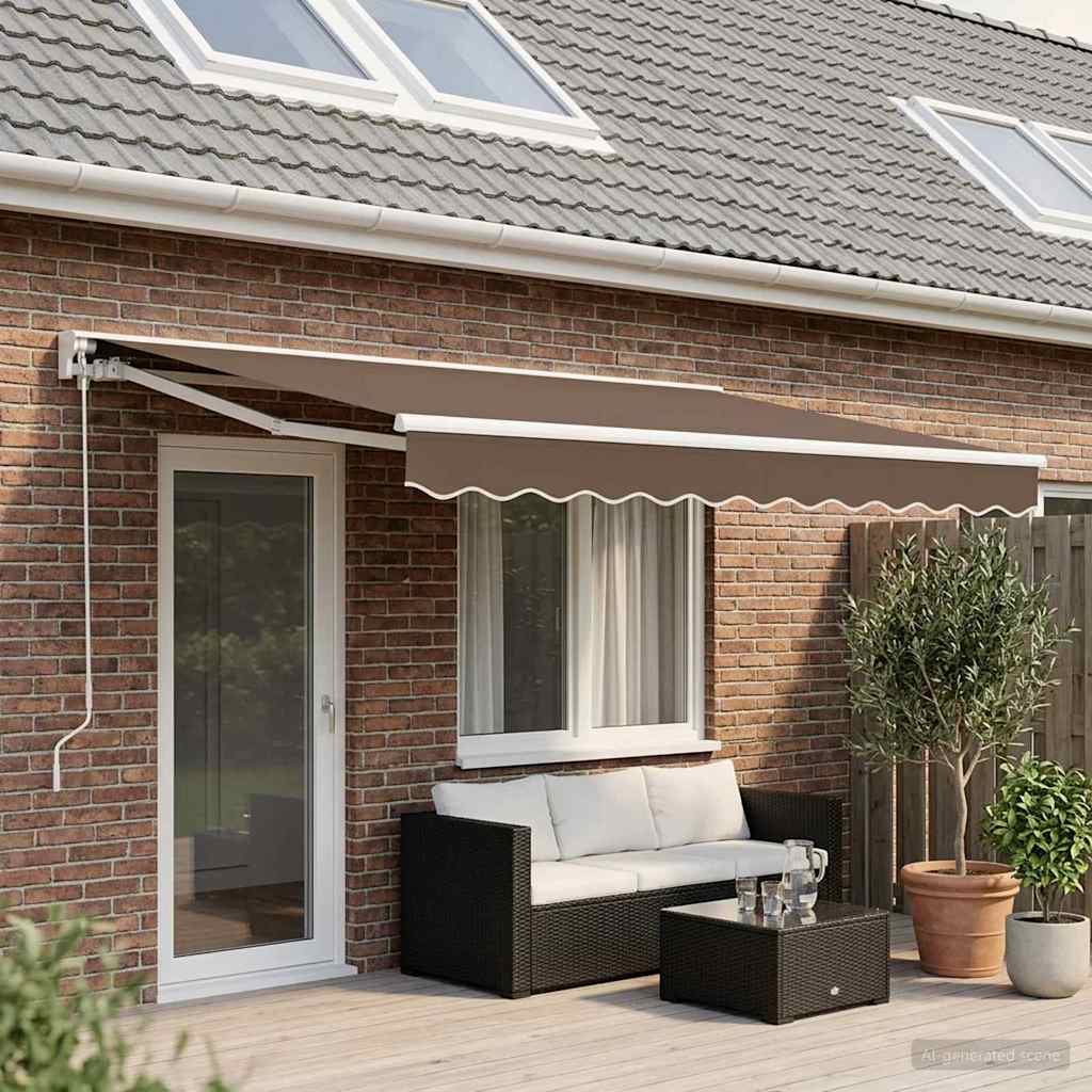 Rankinė sulankstoma markizė Taupe 4,5 × 3,5 m