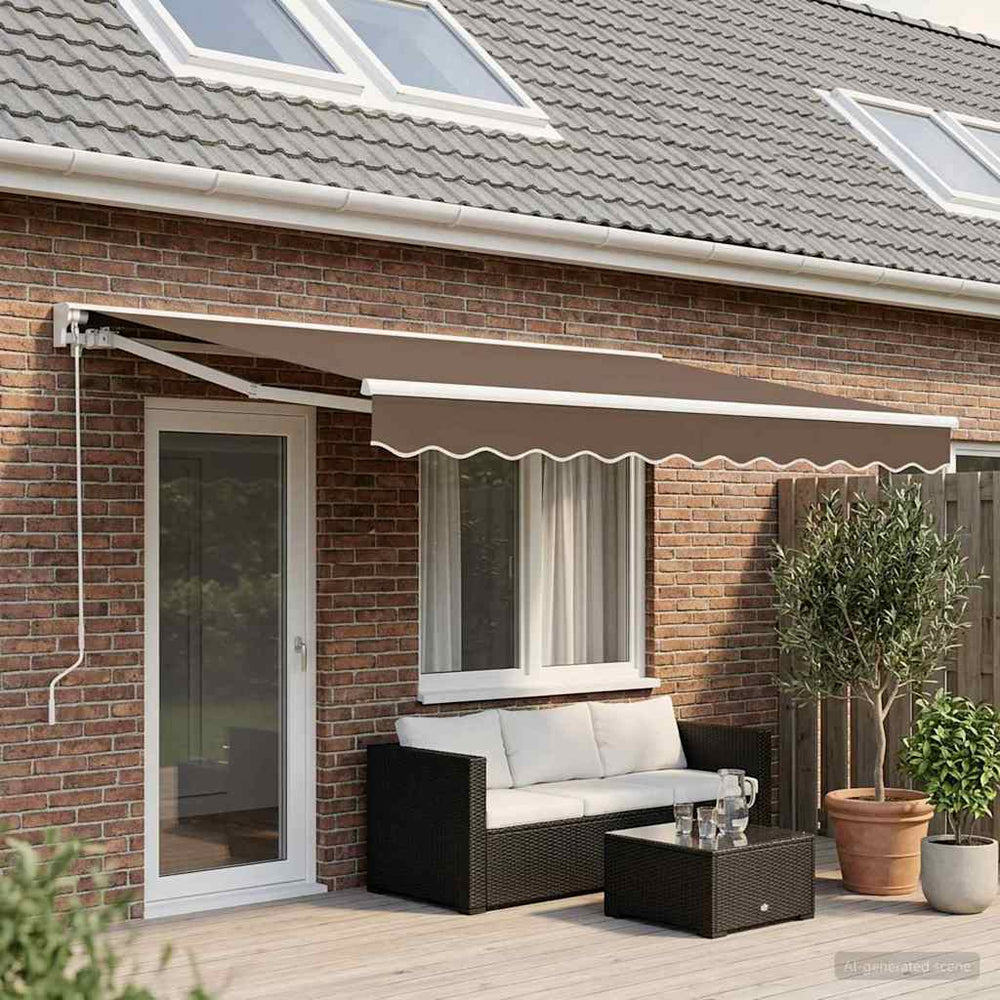 Rankinė sulankstoma markizė Taupe 4,5 × 3 m