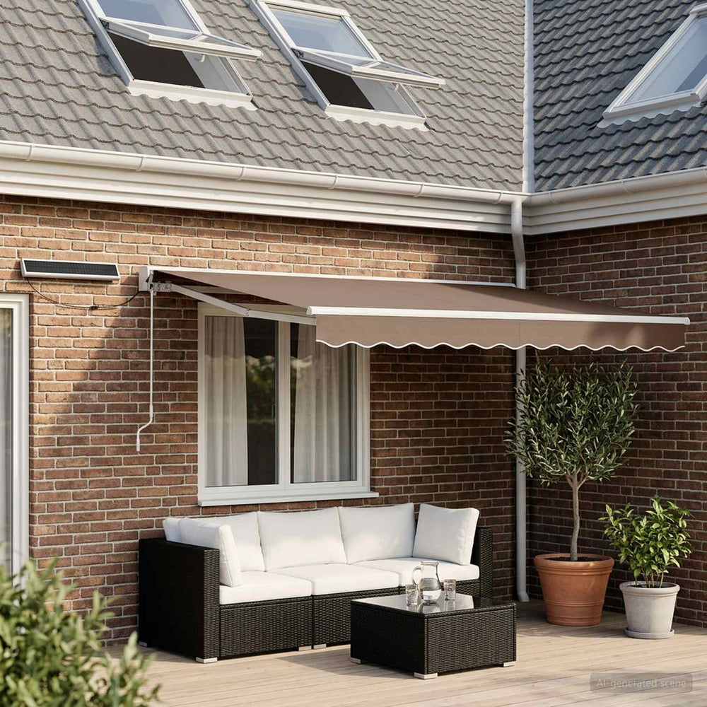 Elektrinė ištraukiama pavėsinė Taupe 3,5 x 2,5 m