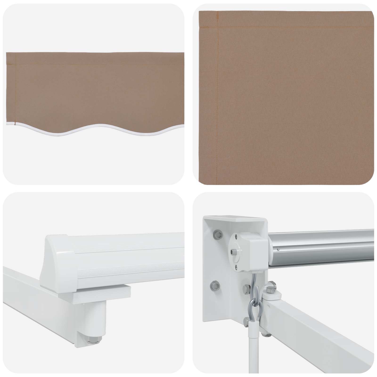 Rankinė ištraukiama markizė su LED Taupe