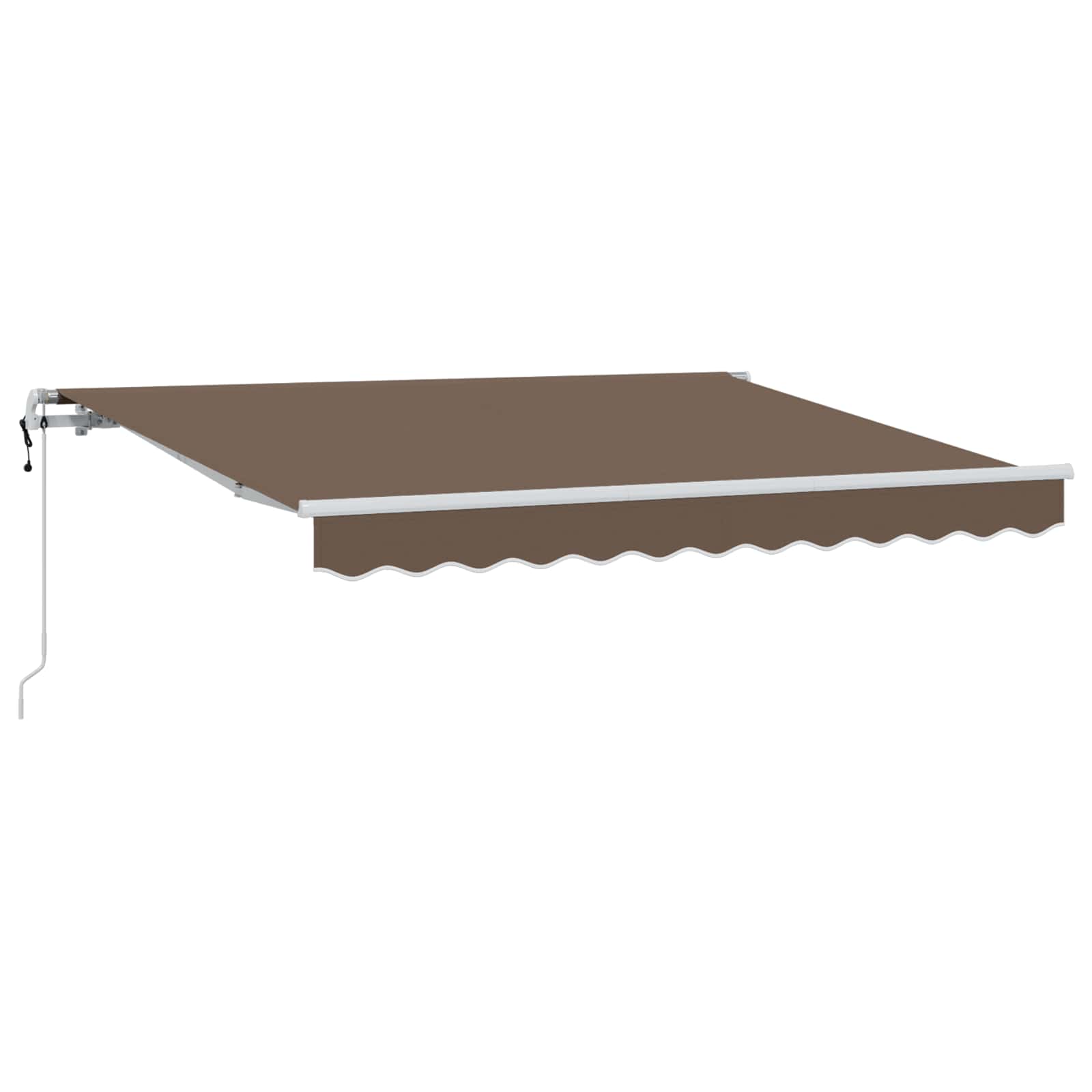 Ištraukiama markizė Taupe 400 × 350 cm Audinys ir aliuminis