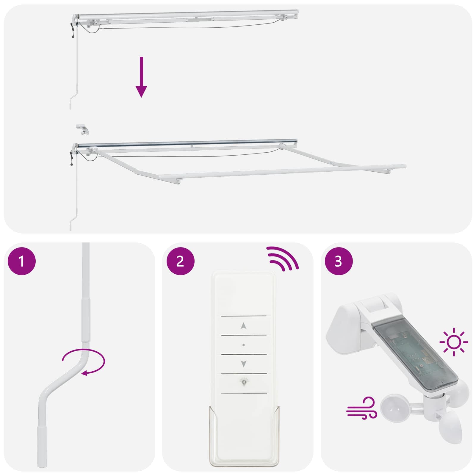 Ištraukiama markizė Smėlio 450 × 350 cm Poliesteris ir Metalas