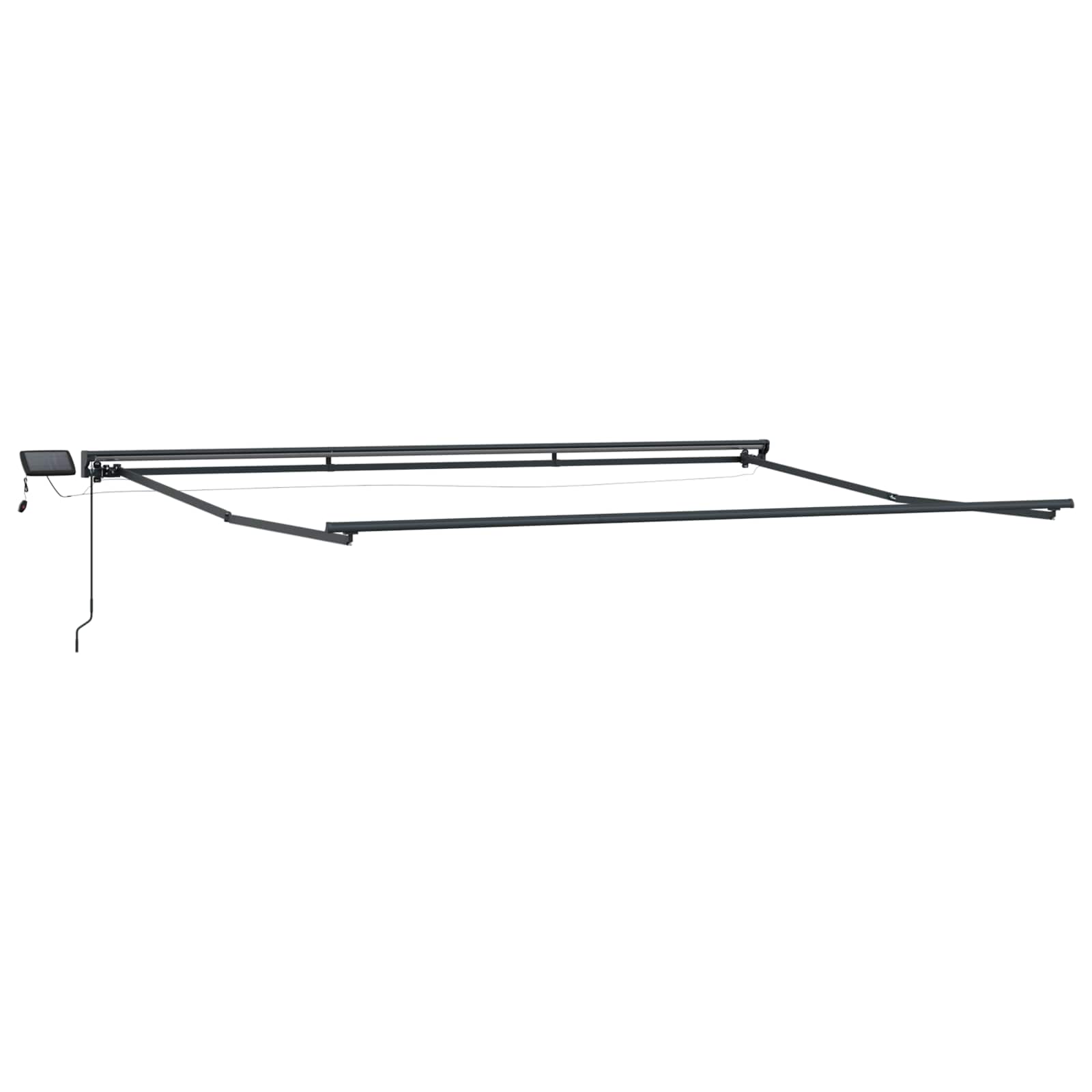 Rankinis markizės rėmas su LED Smėlio 4,5 × 3,5 m